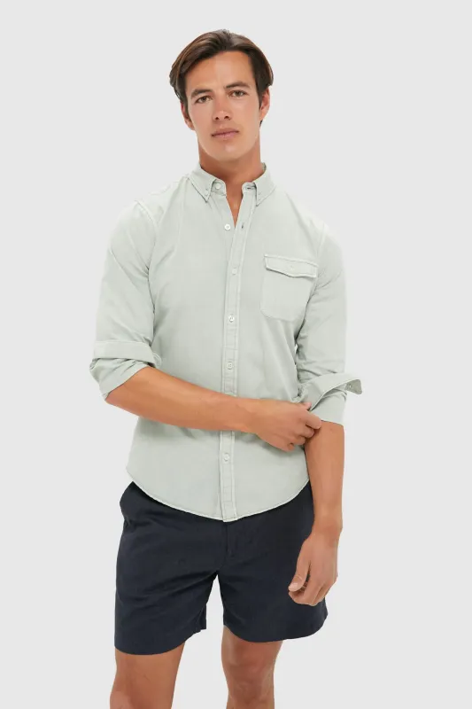 Moss Washed Denim Shirt sold by Tuckernuck
