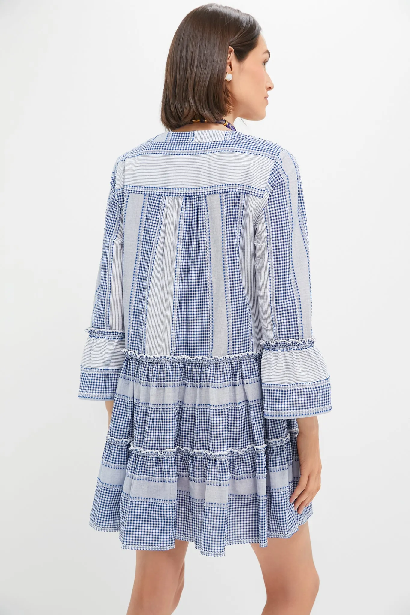 Blue Gingham Lanie Dress sold by Tuckernuck product image thumbnail 4