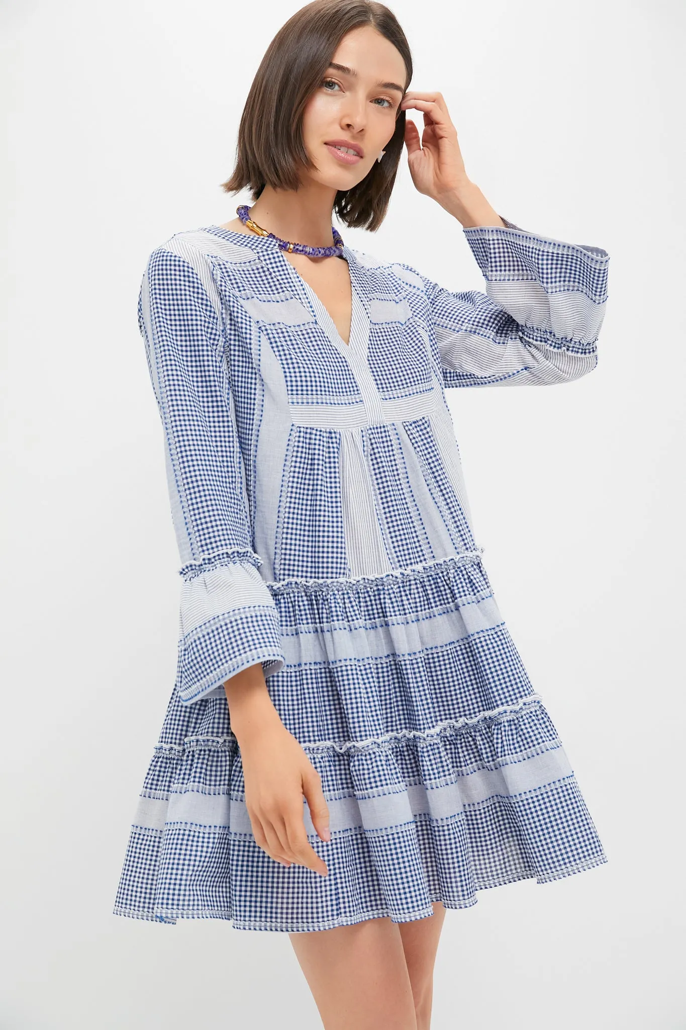 Blue Gingham Lanie Dress sold by Tuckernuck