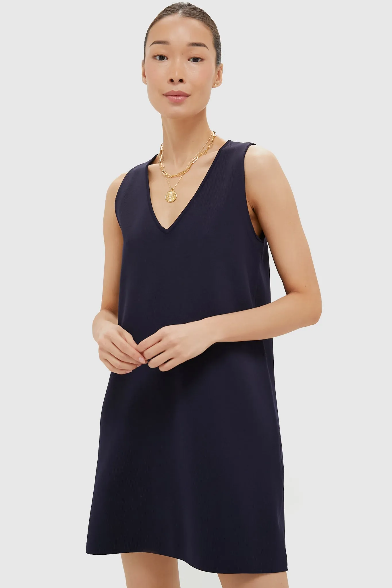 Navy Knit Bixby Dress sold by Tuckernuck