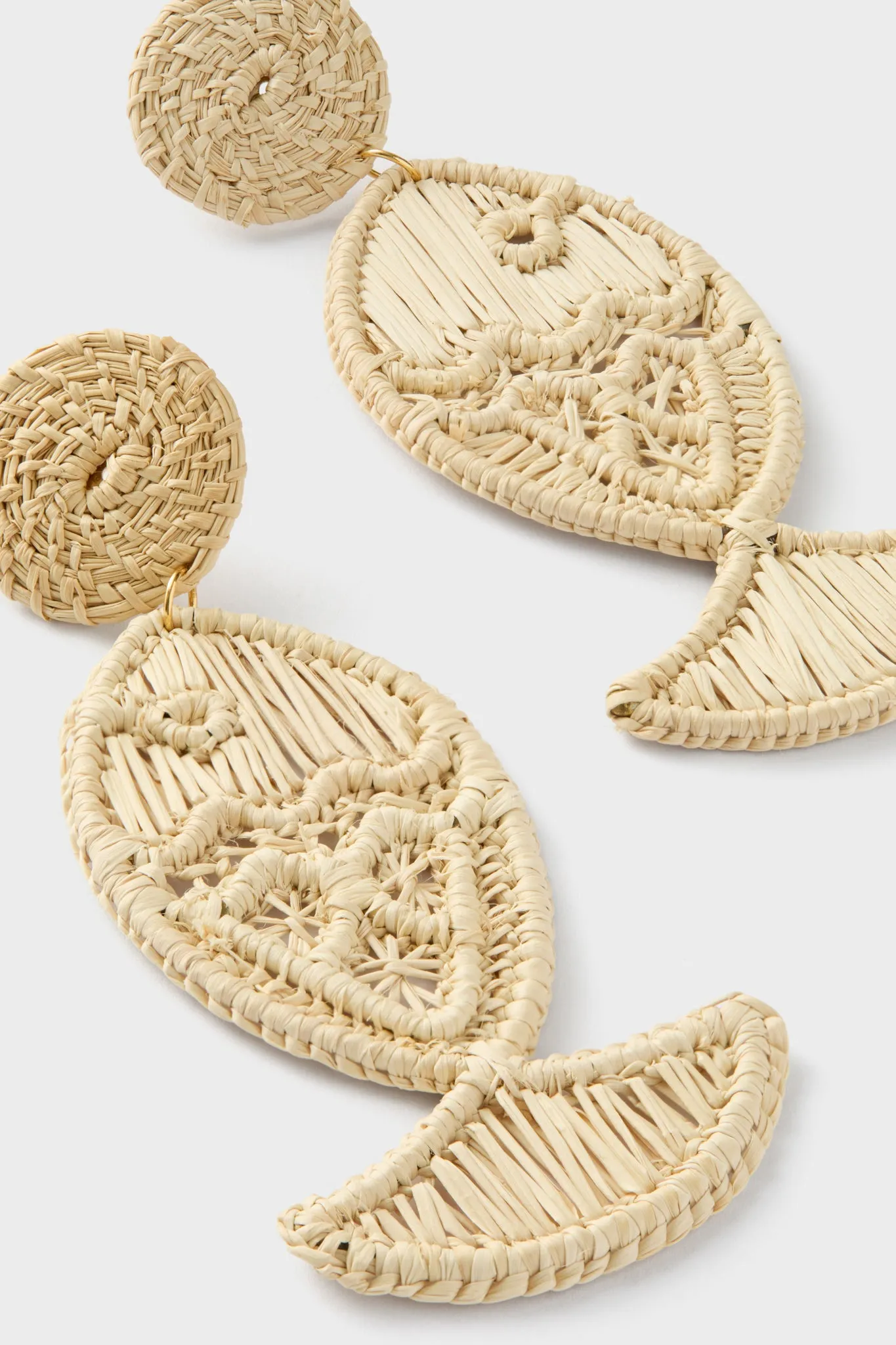 Natural Rattan Fish Earrings sold by Tuckernuck product image thumbnail 4