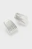 Silver Ribbed Earrings sold by Tuckernuck