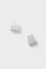 Silver Ribbed Earrings sold by Tuckernuck