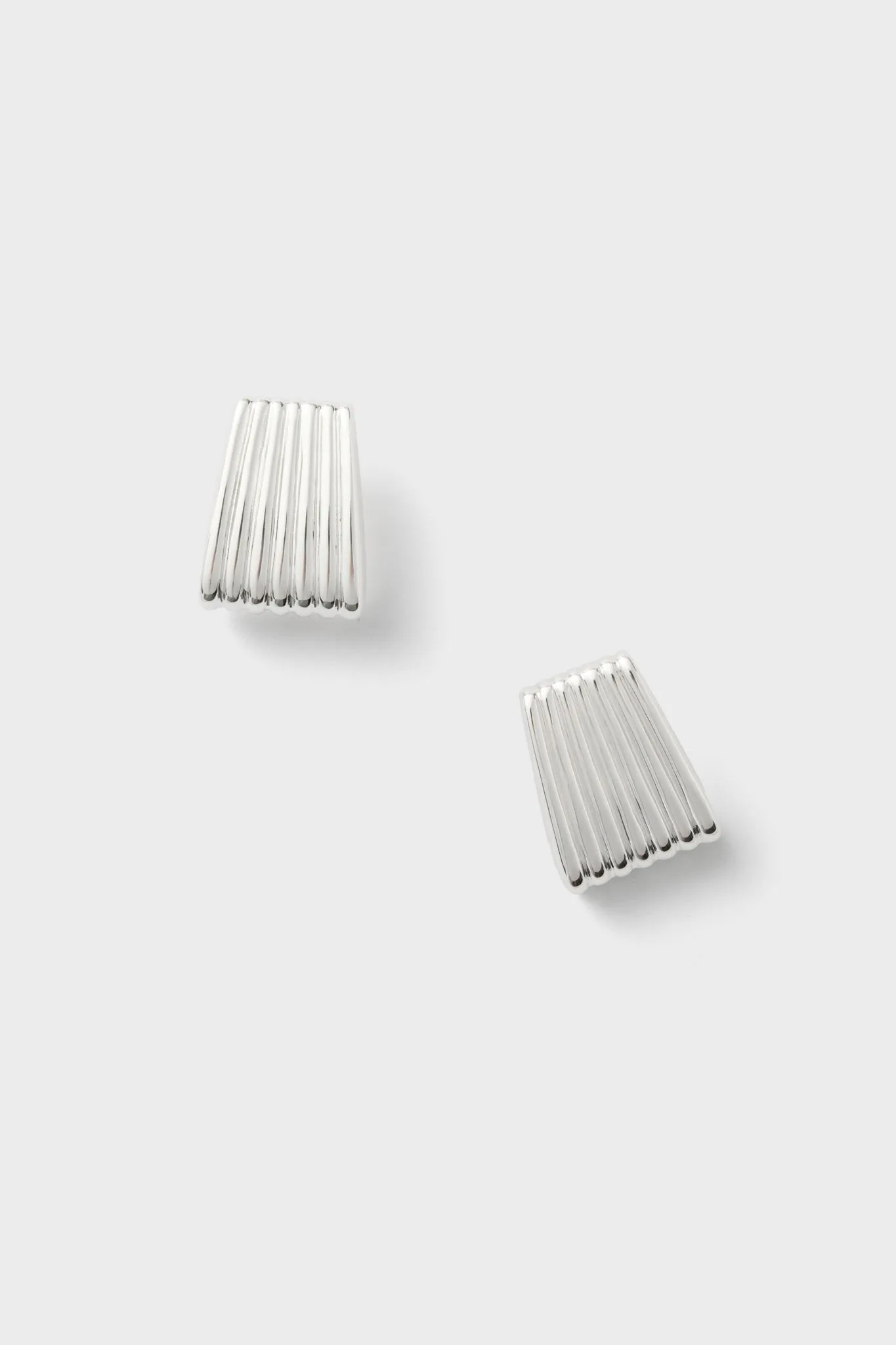 Silver Ribbed Earrings sold by Tuckernuck