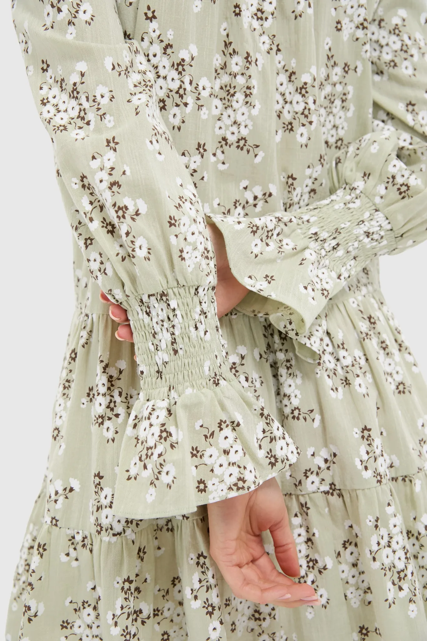 Green Ditsy Floral Kenzo Dress sold by Tuckernuck product image thumbnail 5