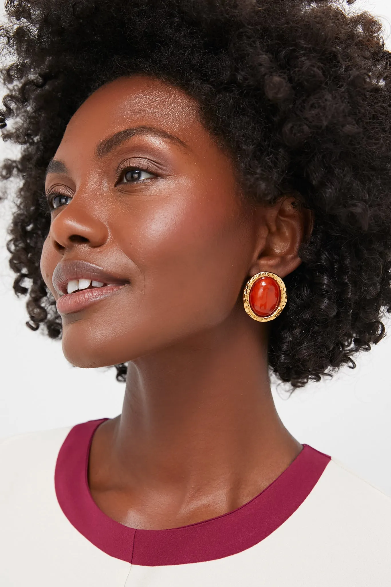 Gold and Brown Beverly Earrings sold by Tuckernuck product image thumbnail 2