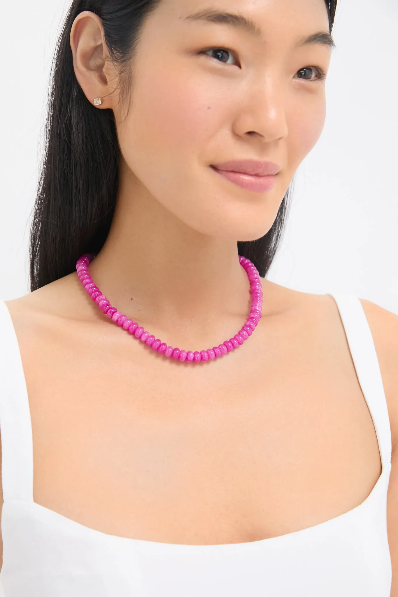Raspberry Angelite Candy Necklace sold by Tuckernuck product image thumbnail 3