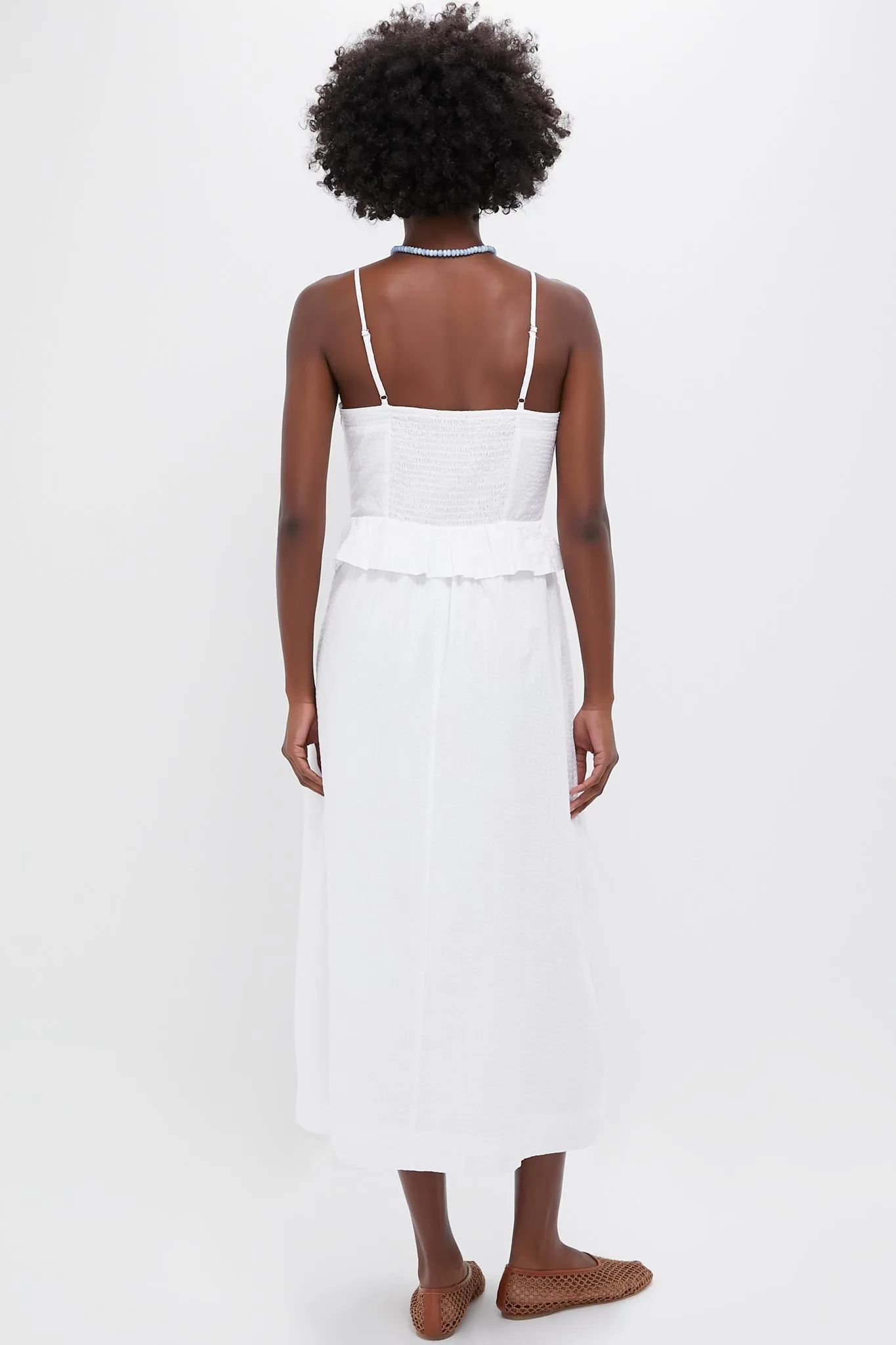 White Shadow Seersucker Stripe Maddy Dress sold by Tuckernuck product image thumbnail 4