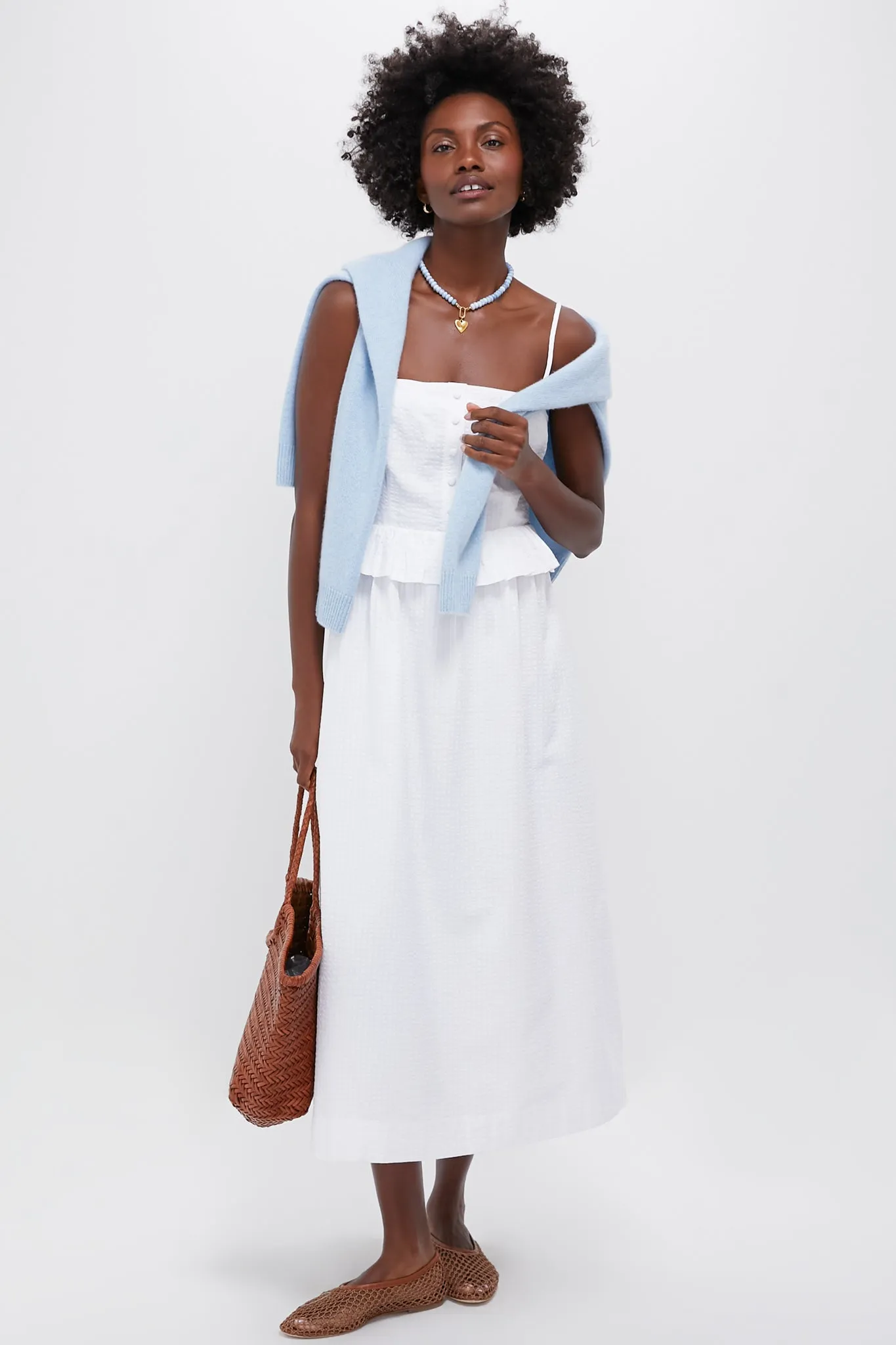 White Shadow Seersucker Stripe Maddy Dress sold by Tuckernuck product image thumbnail 2