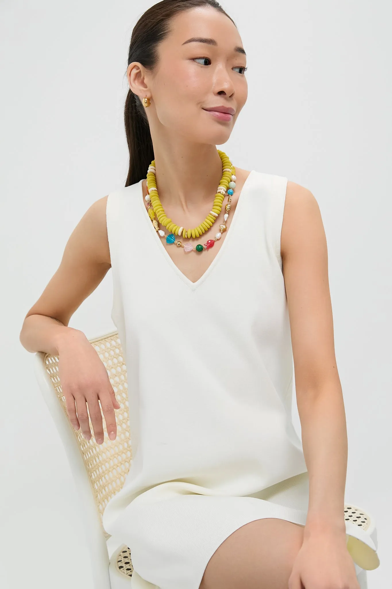 Ivory Knit Bixby Dress sold by Tuckernuck product image thumbnail 5