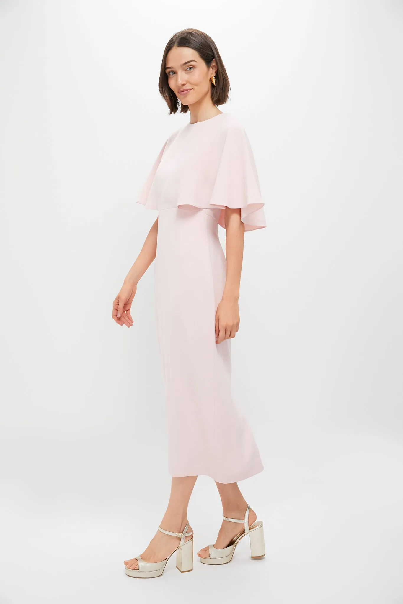 Light Pink Crepe Leah Dress sold by Tuckernuck product image thumbnail 3