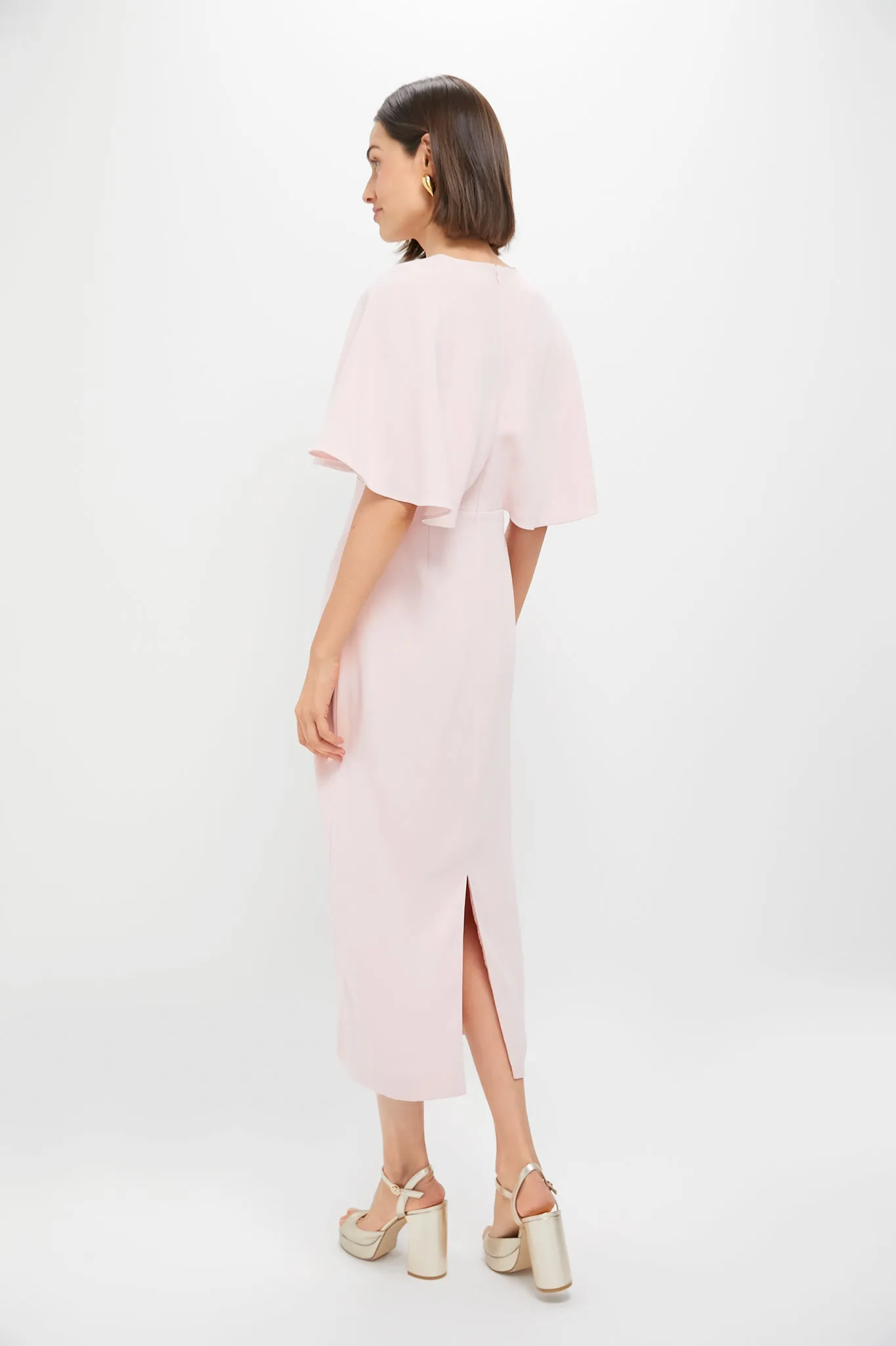 Light Pink Crepe Leah Dress sold by Tuckernuck product image thumbnail 4