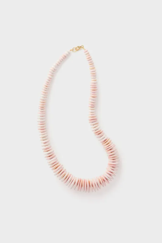 Graduated Queen Conch Necklace With White Spacers Necklace sold by Tuckernuck