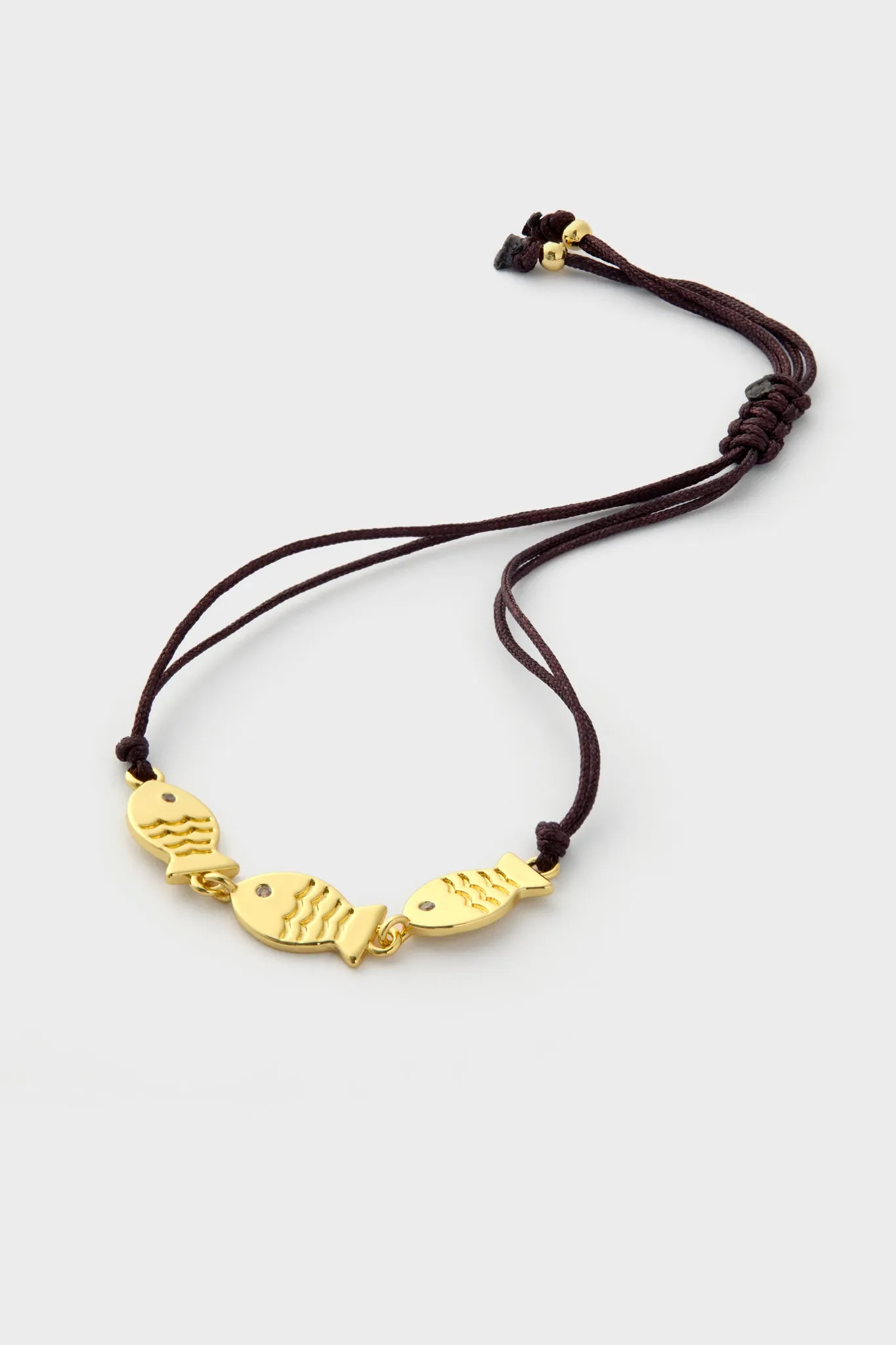 Brown Triple Fish Cord Bracelet sold by Tuckernuck product image thumbnail 4