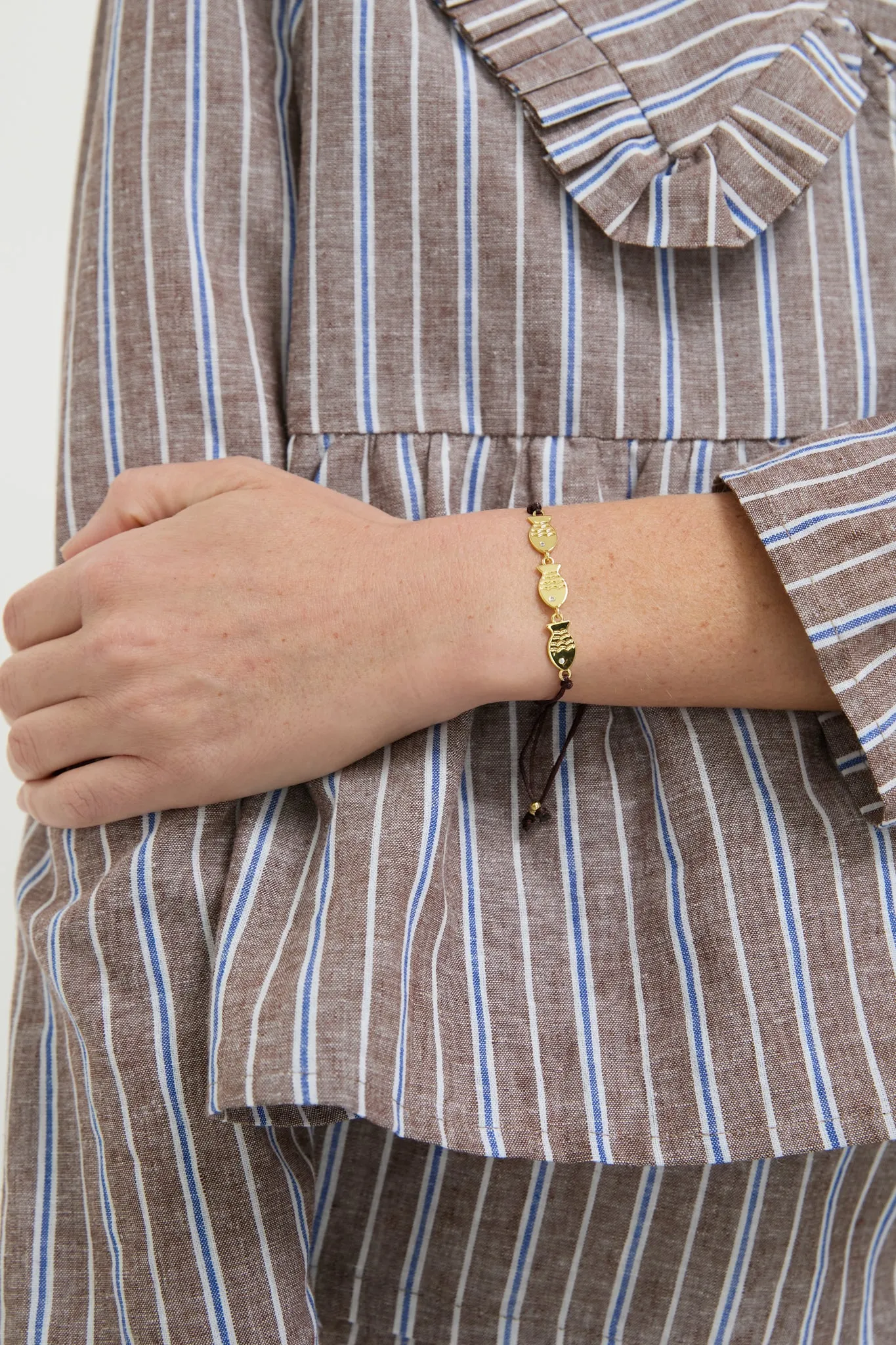 Brown Triple Fish Cord Bracelet sold by Tuckernuck product image thumbnail 2