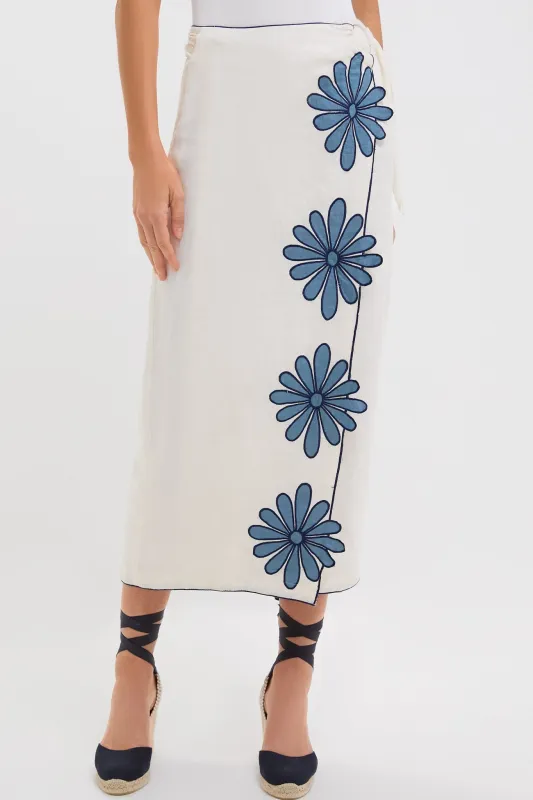 Ivory Flowers Loren Skirt sold by Tuckernuck