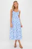 Blue Watercolor Annette Midi Dress sold by Tuckernuck