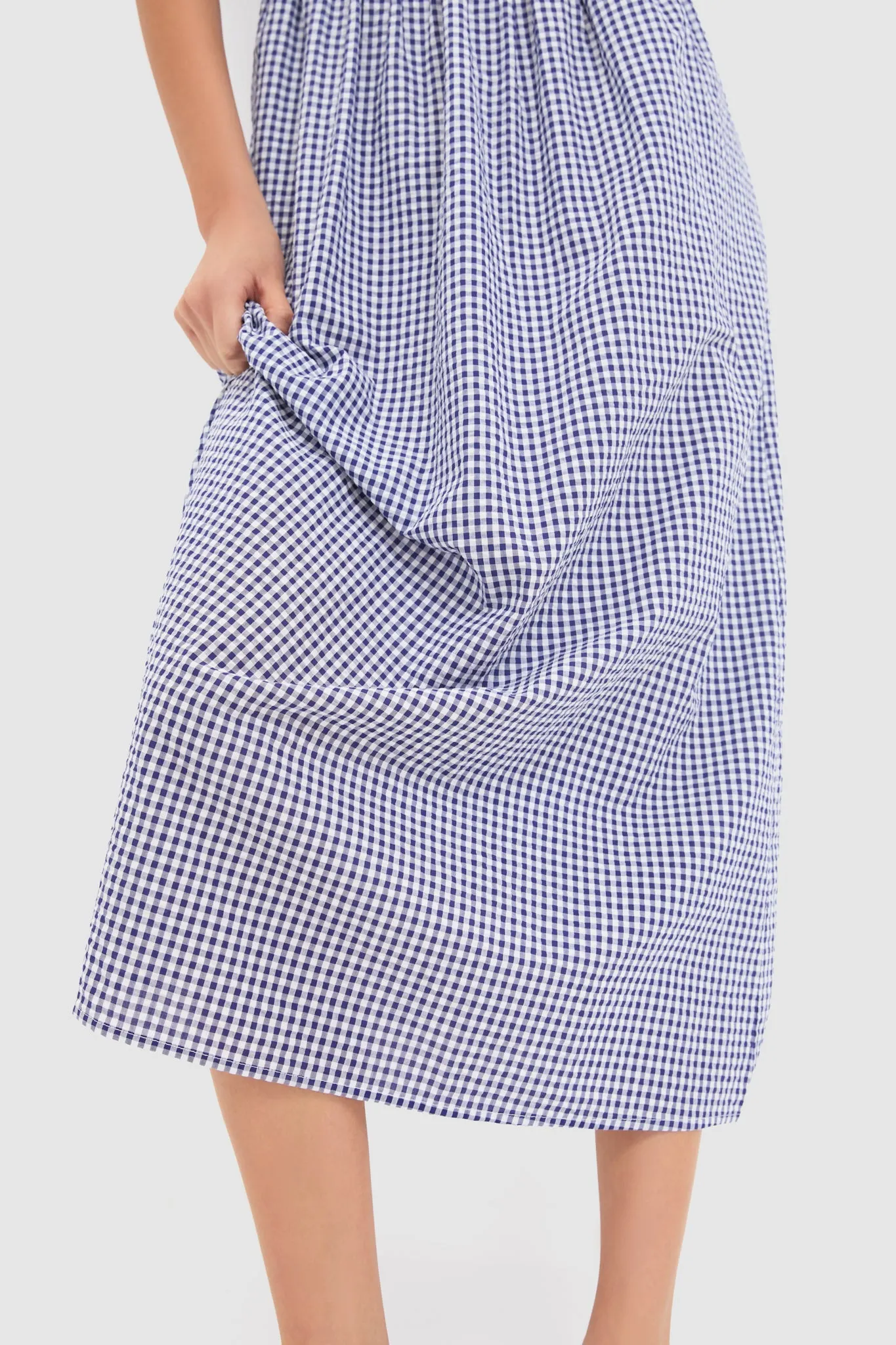 Navy Gingham Madeline Nap Dress sold by Tuckernuck product image thumbnail 4