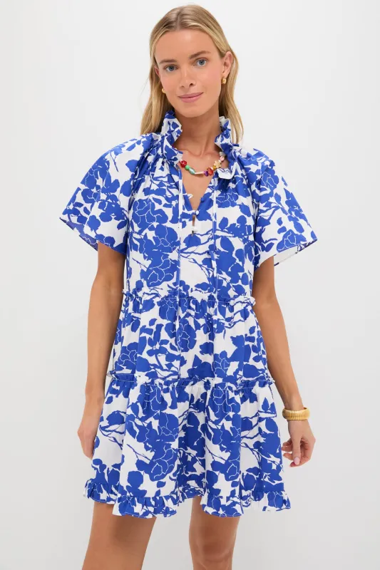 Blue & White Floral Thea Mini Dress sold by Tuckernuck