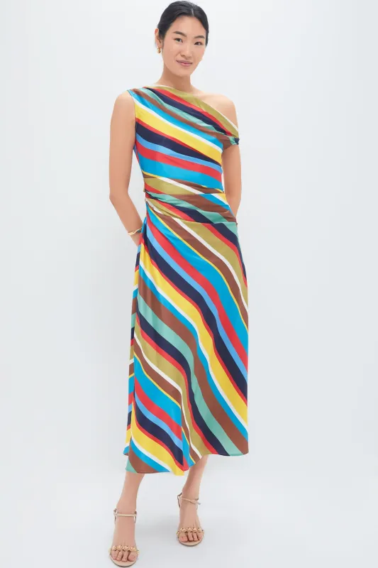 Market Stripe Phare Silk Dress sold by Tuckernuck