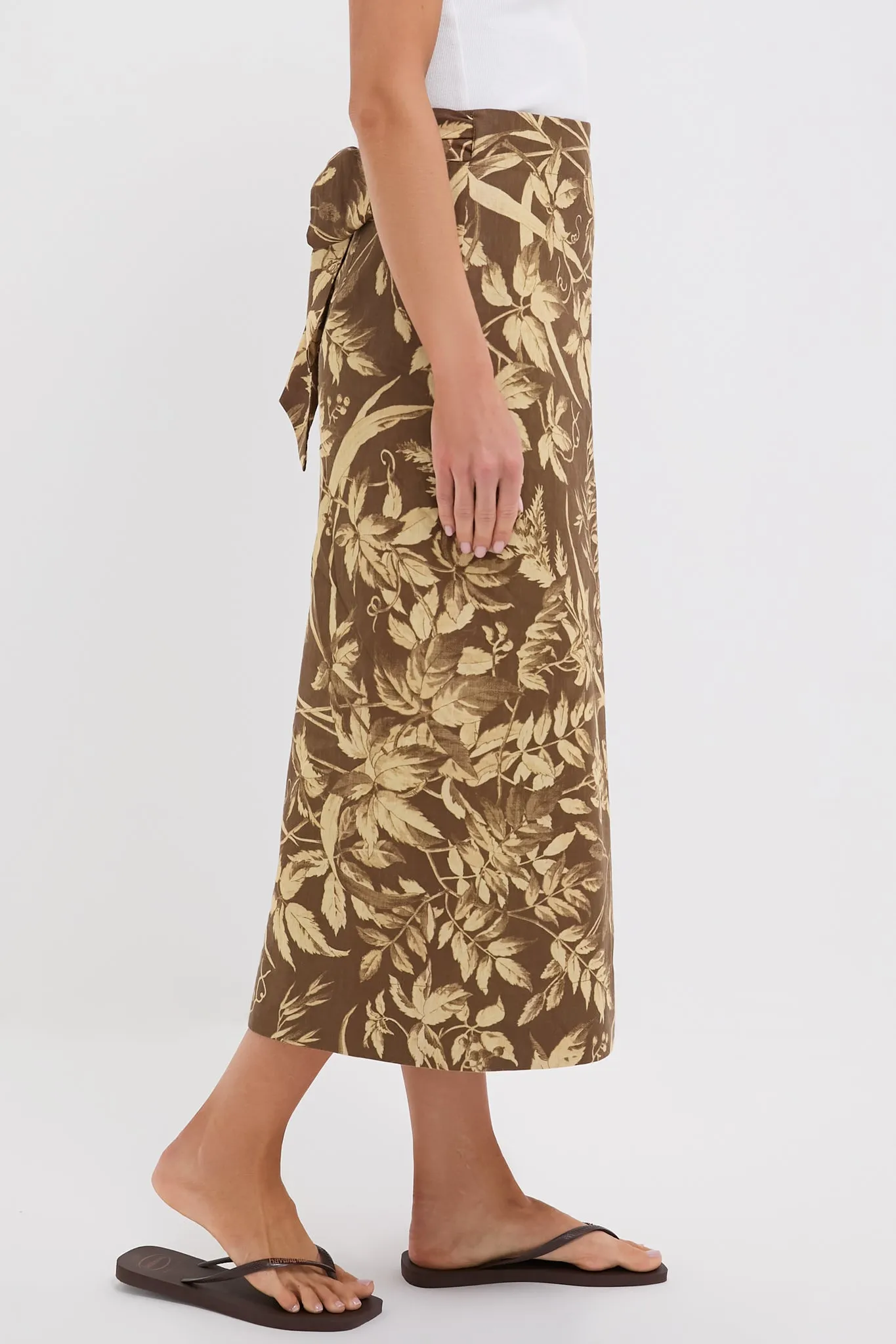 Sienna Dune Breeze Cotton Linen Margot Wrap Skirt sold by Tuckernuck product image thumbnail 4