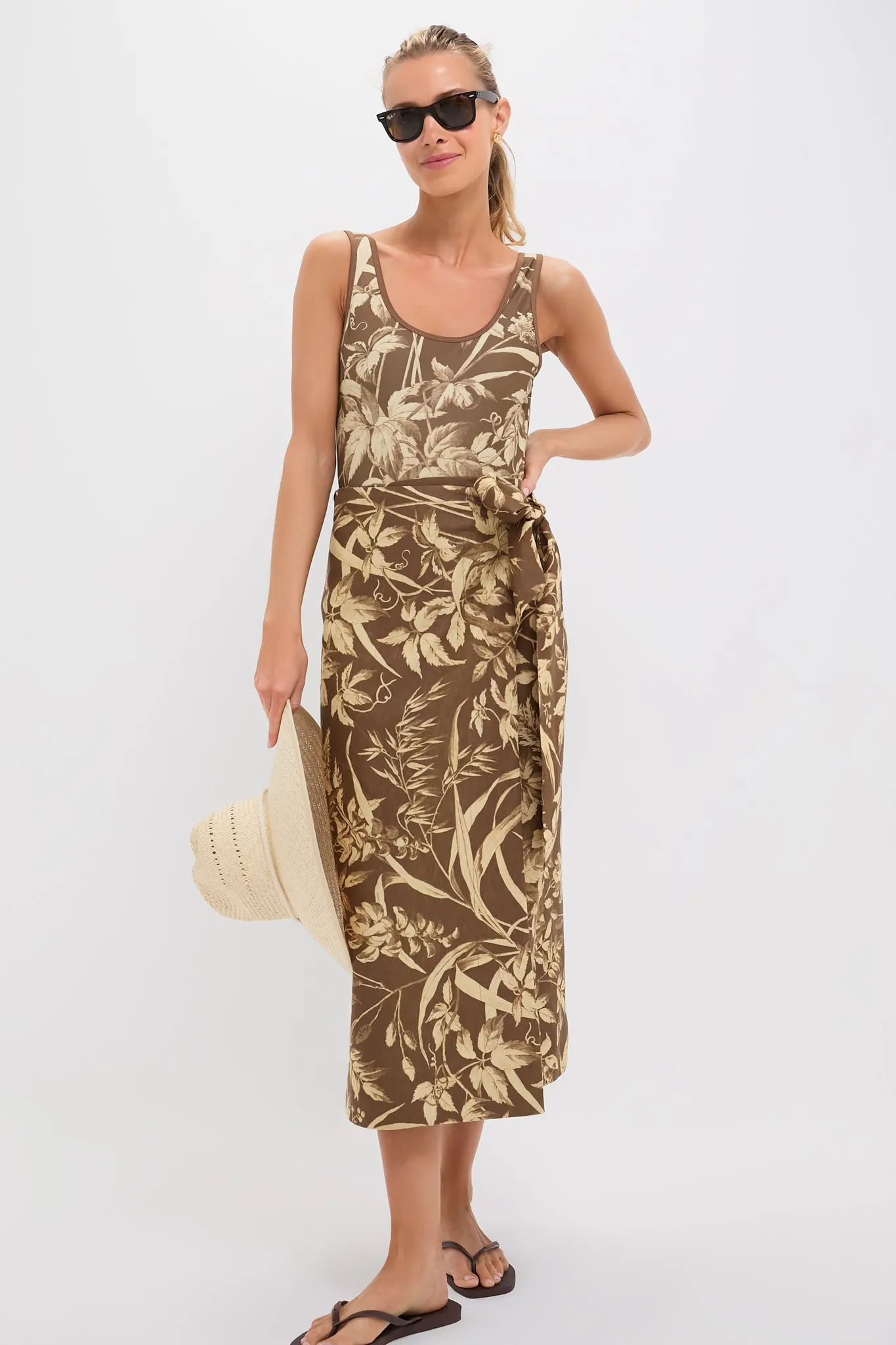 Sienna Dune Breeze Cotton Linen Margot Wrap Skirt sold by Tuckernuck product image thumbnail 3