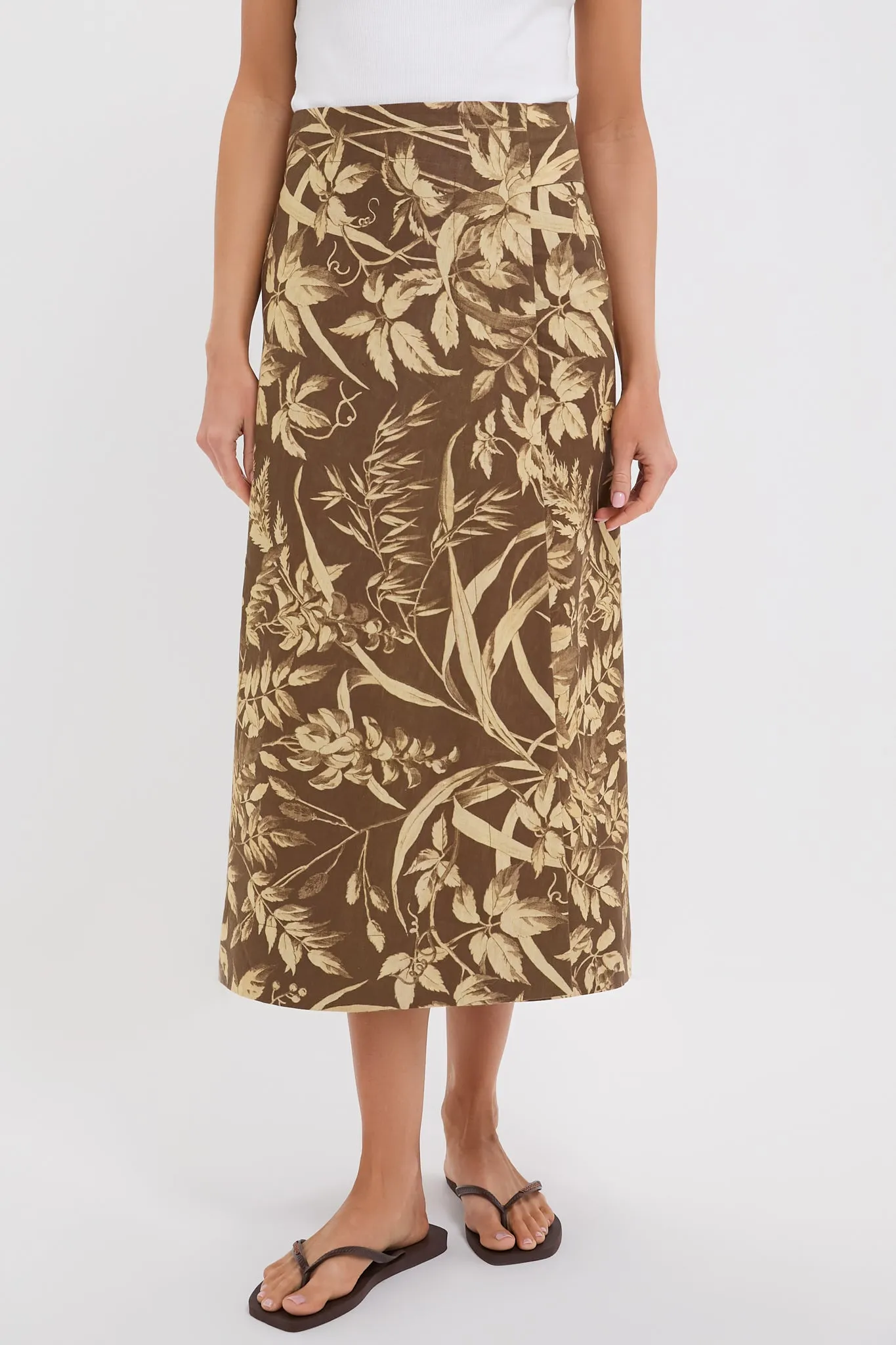 Sienna Dune Breeze Cotton Linen Margot Wrap Skirt sold by Tuckernuck
