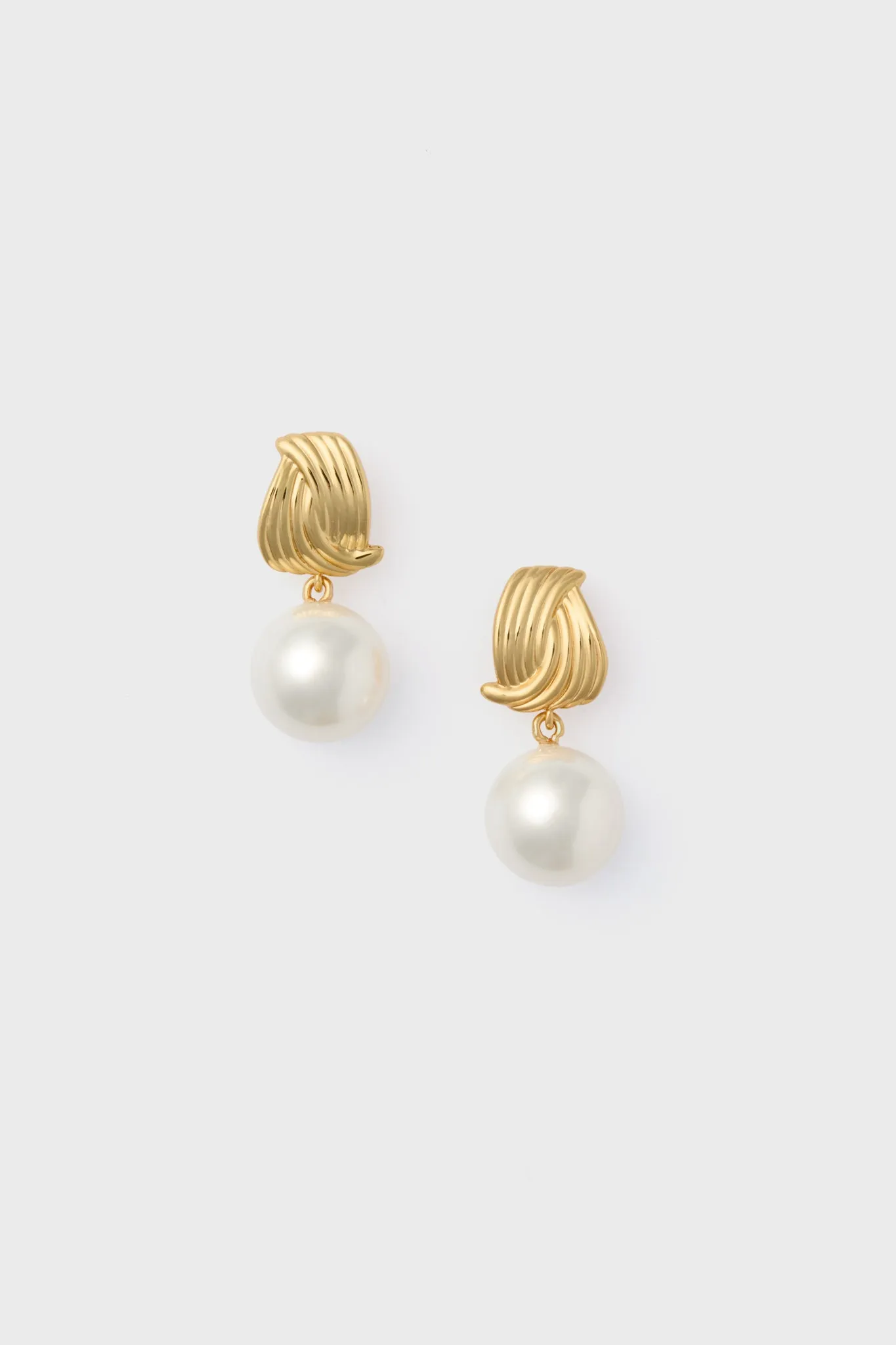 Gold and Pearl Catalina Earrings sold by Tuckernuck