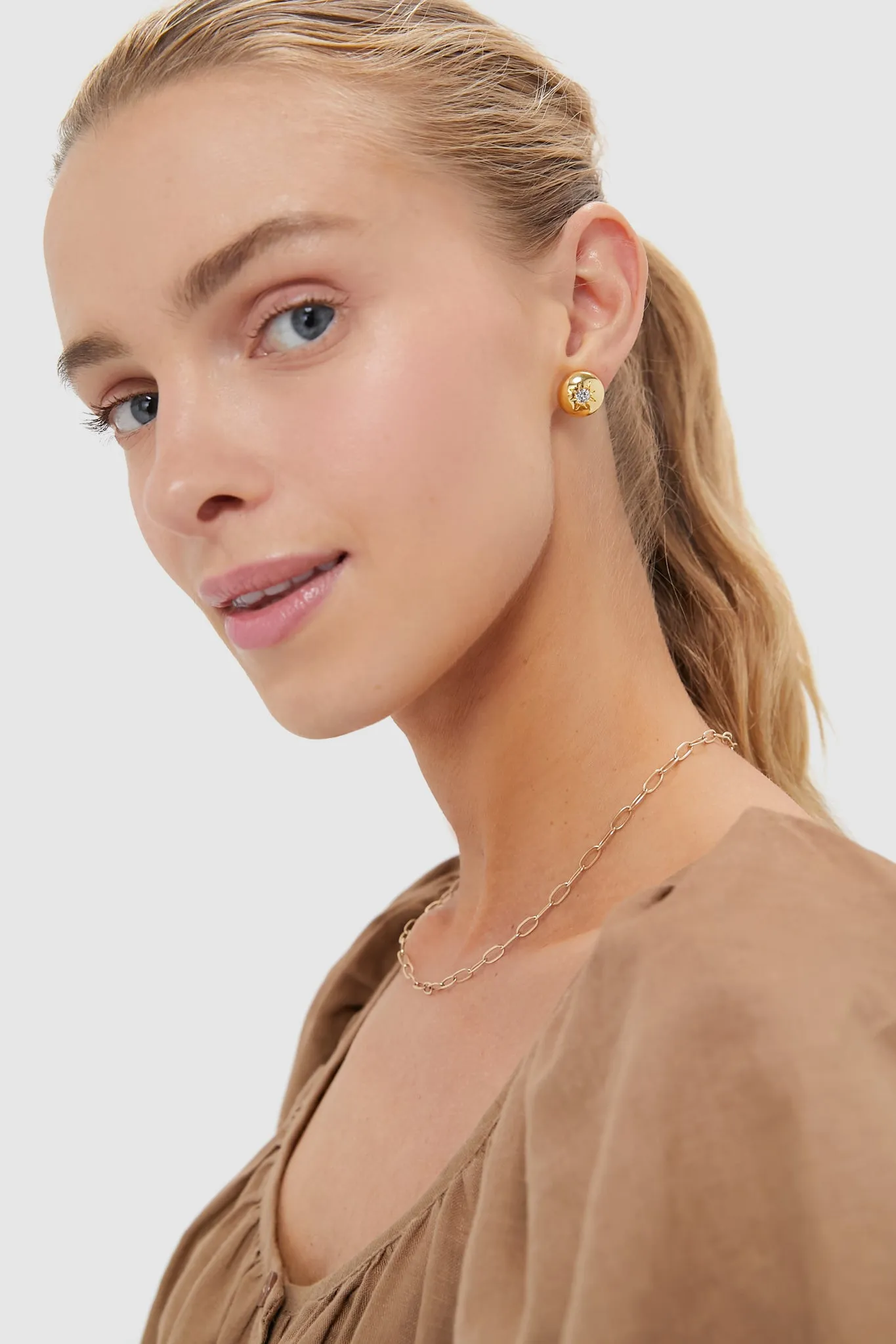 Gold Nova Earrings sold by Tuckernuck product image thumbnail 3