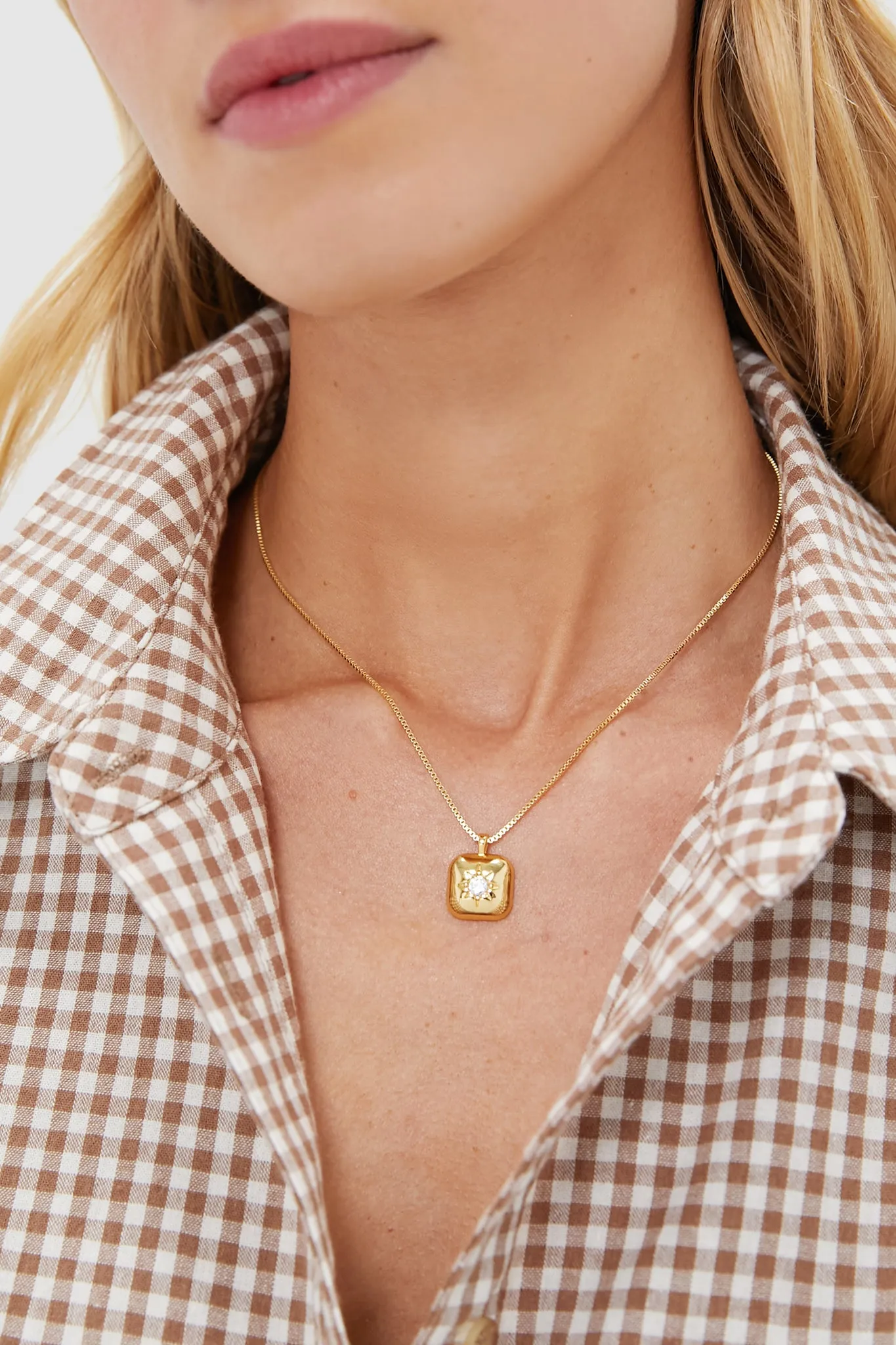 Gold Pendant Dana Necklace sold by Tuckernuck product image thumbnail 3
