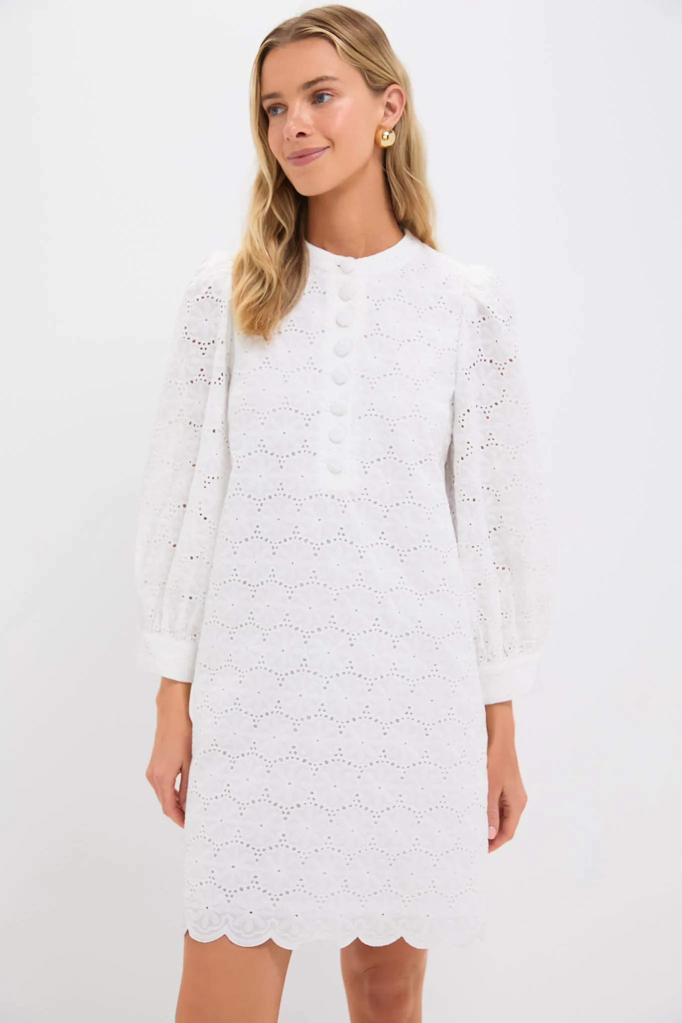 White Eyelet Samantha Dress sold by Tuckernuck