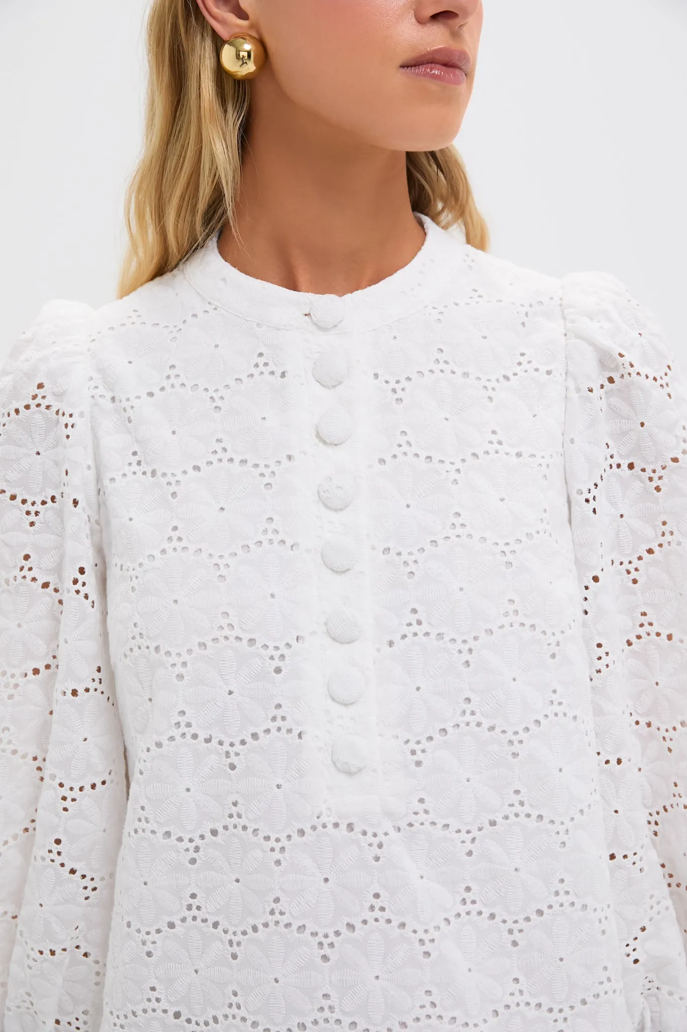 White Eyelet Samantha Dress sold by Tuckernuck product image thumbnail 5