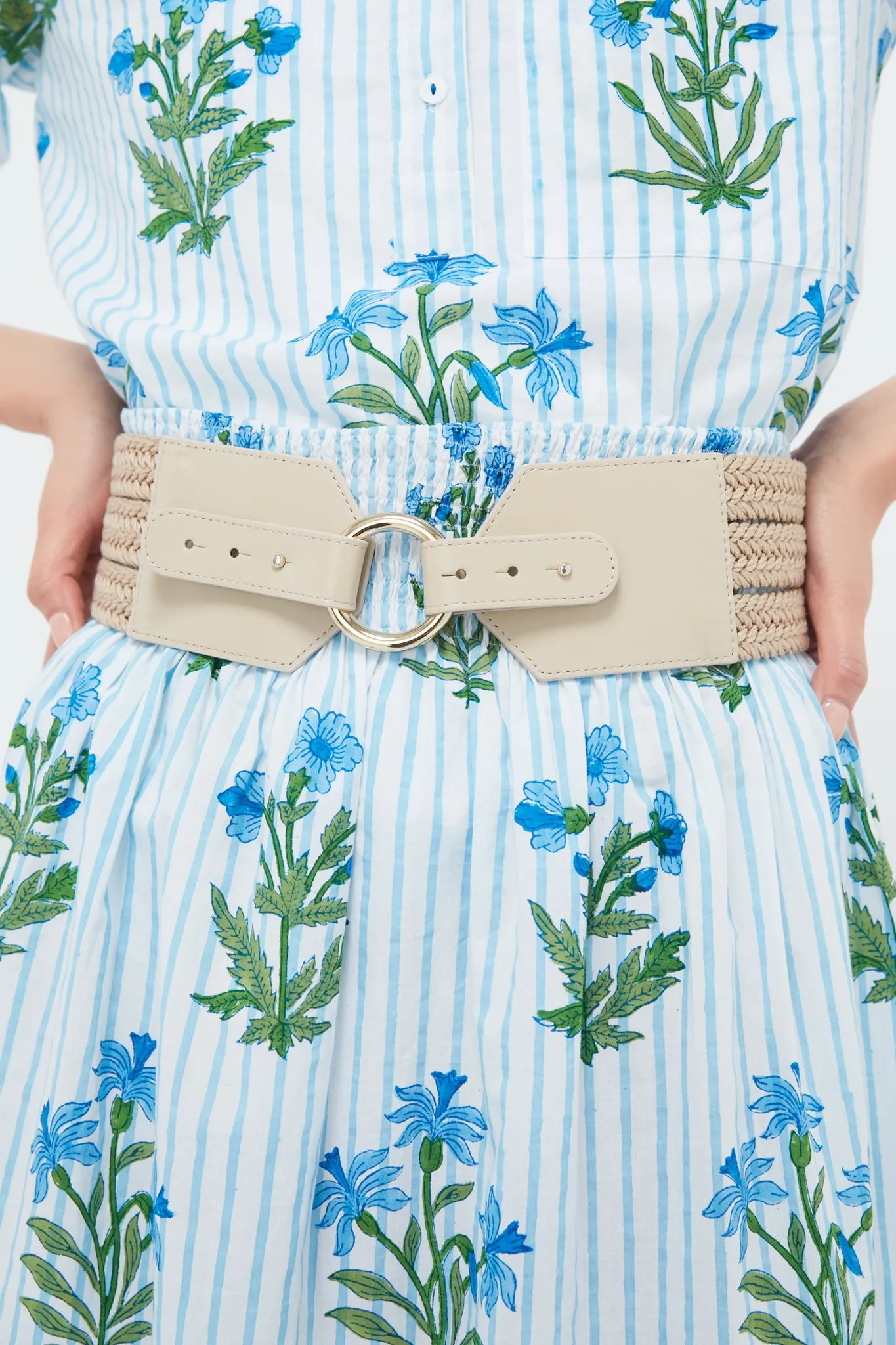 Champagne and Gold Odin Linen Belt sold by Tuckernuck product image thumbnail 2