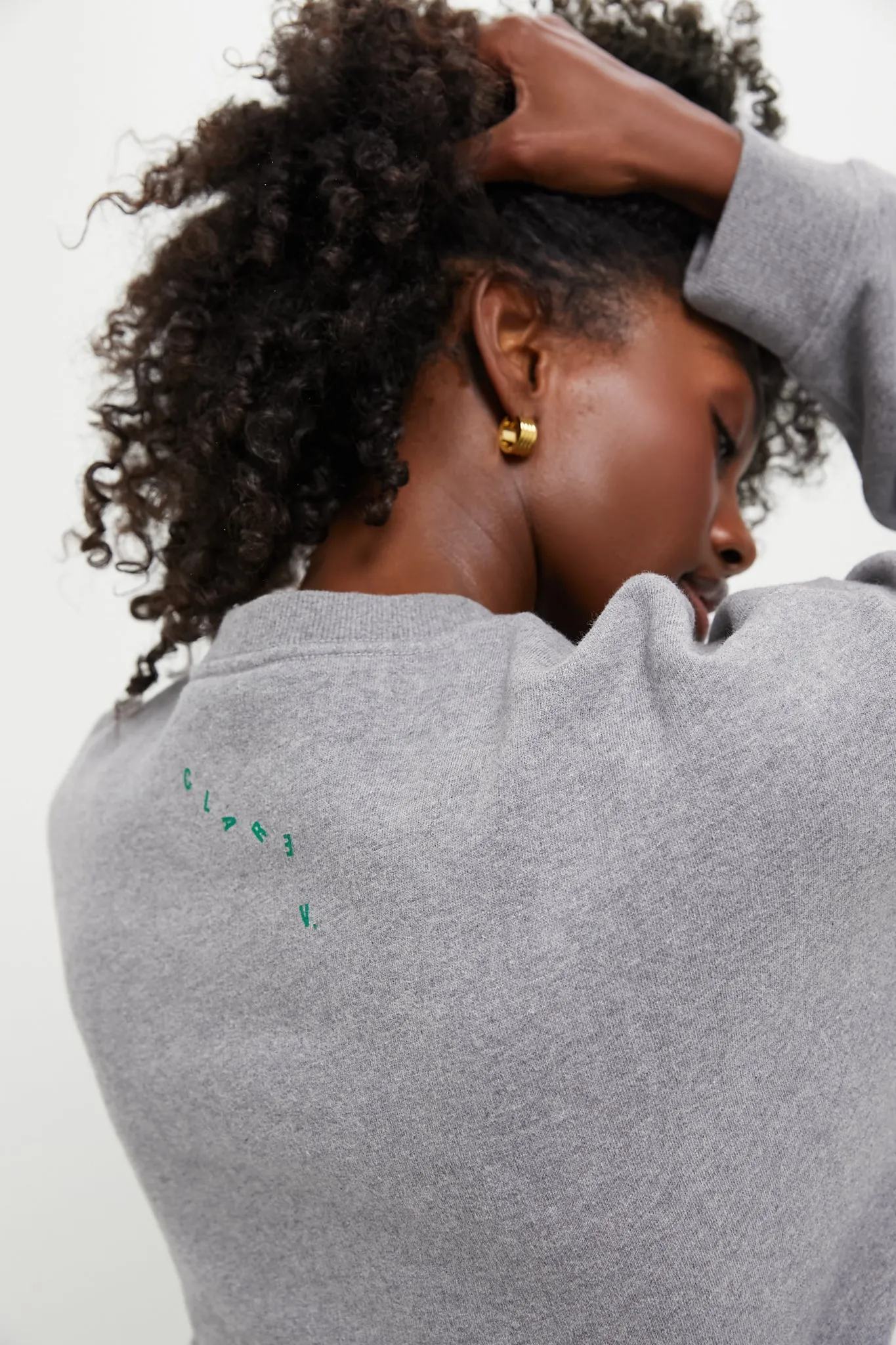 Grey Melange Oversized Sweatshirt sold by Tuckernuck product image thumbnail 5