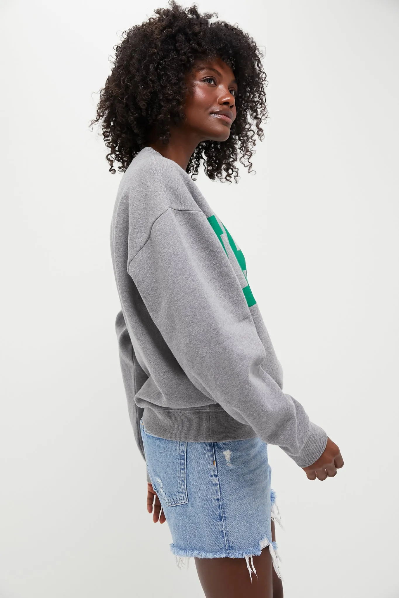 Grey Melange Oversized Sweatshirt sold by Tuckernuck product image thumbnail 3