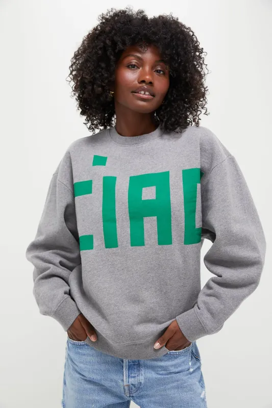 Grey Melange Oversized Sweatshirt sold by Tuckernuck