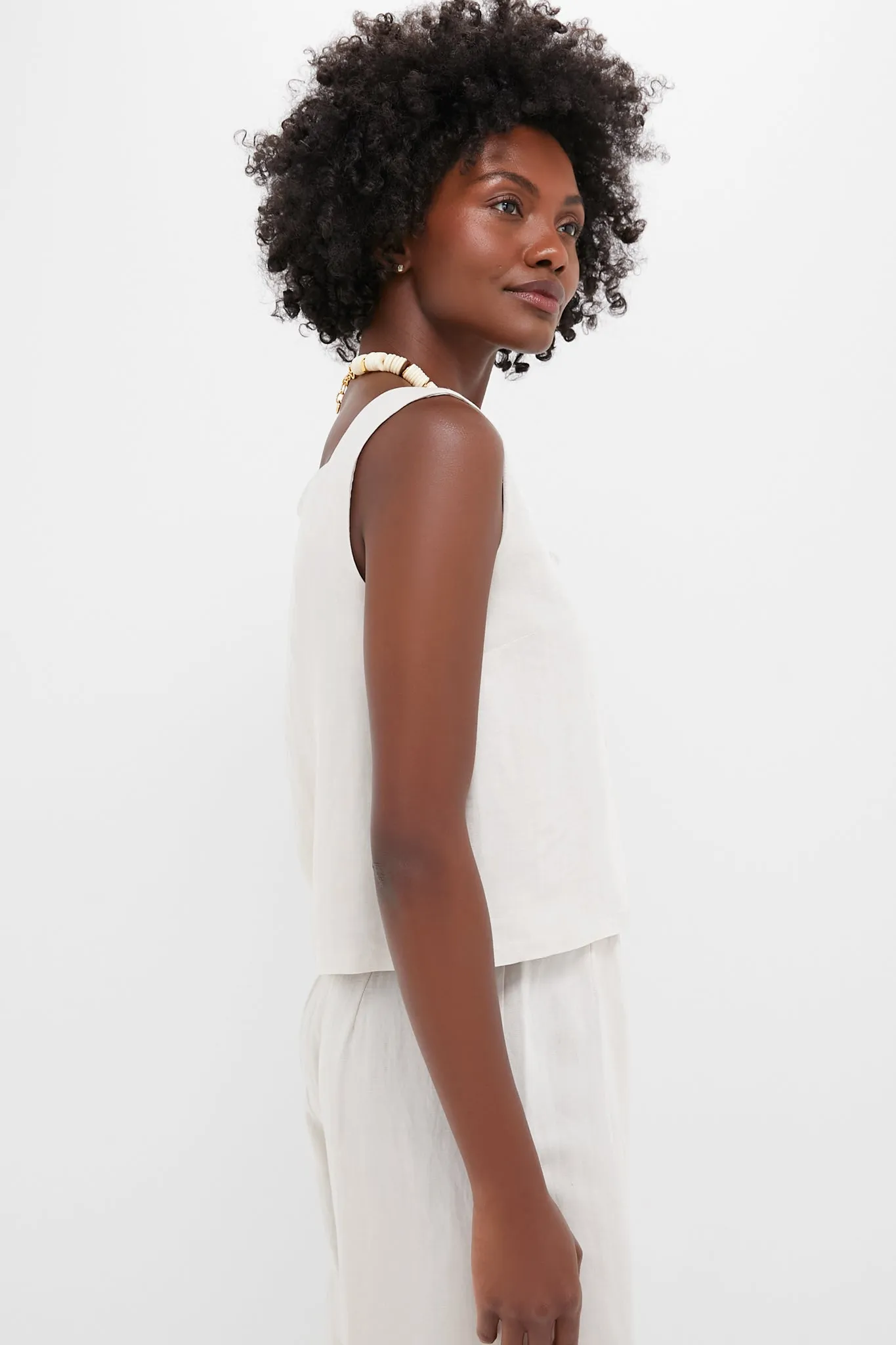 Natural Linen Roma Top 2 sold by Tuckernuck product image thumbnail 3