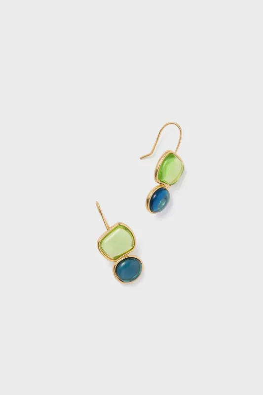 Green Petite Analia Earrings sold by Tuckernuck