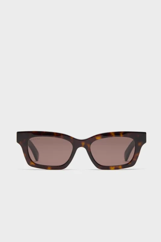 Havana Lettering Cat Eye Sunglasses sold by Tuckernuck