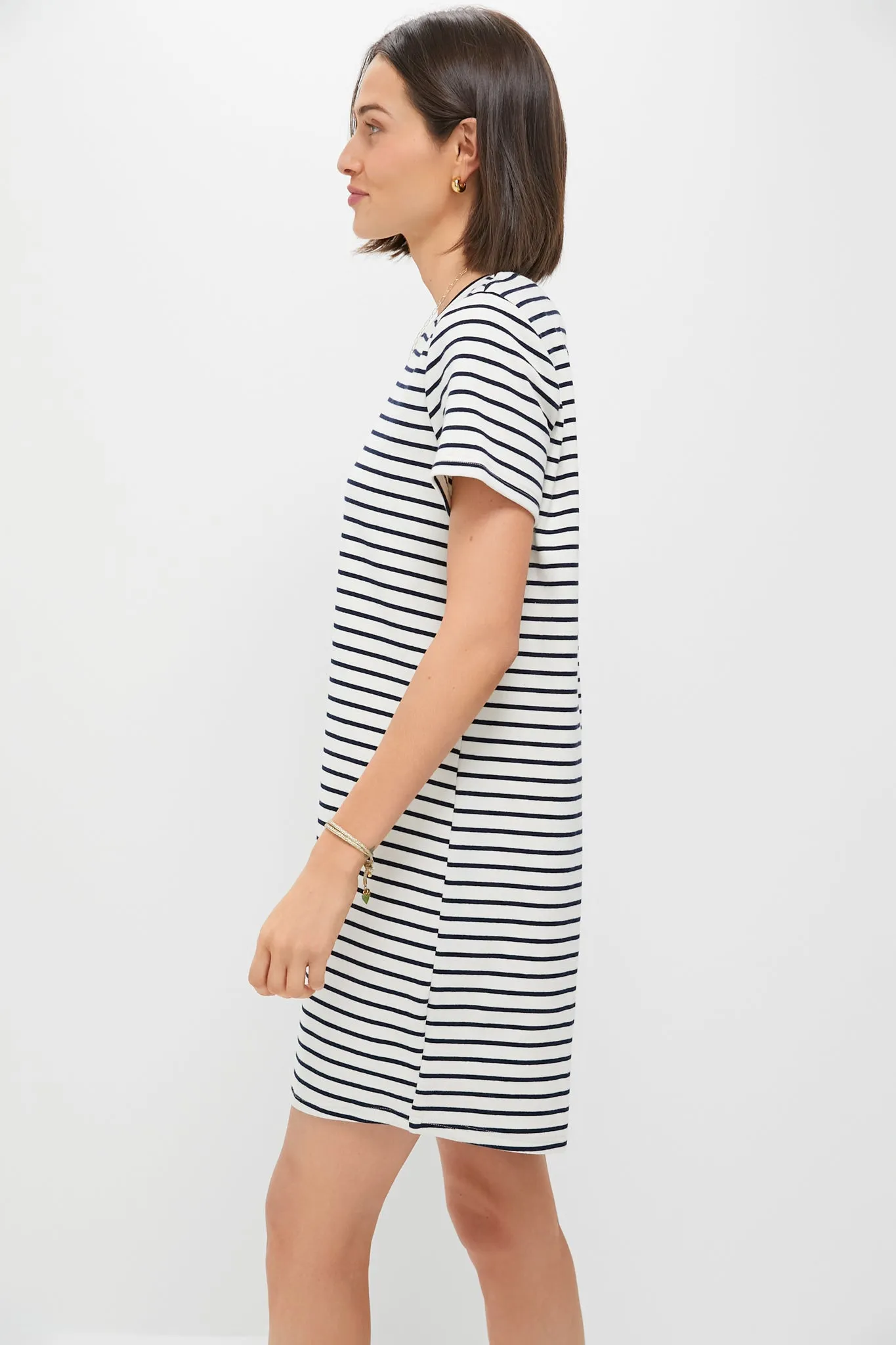 Blue Stripe Aimee Mini Dress sold by Tuckernuck product image thumbnail 3
