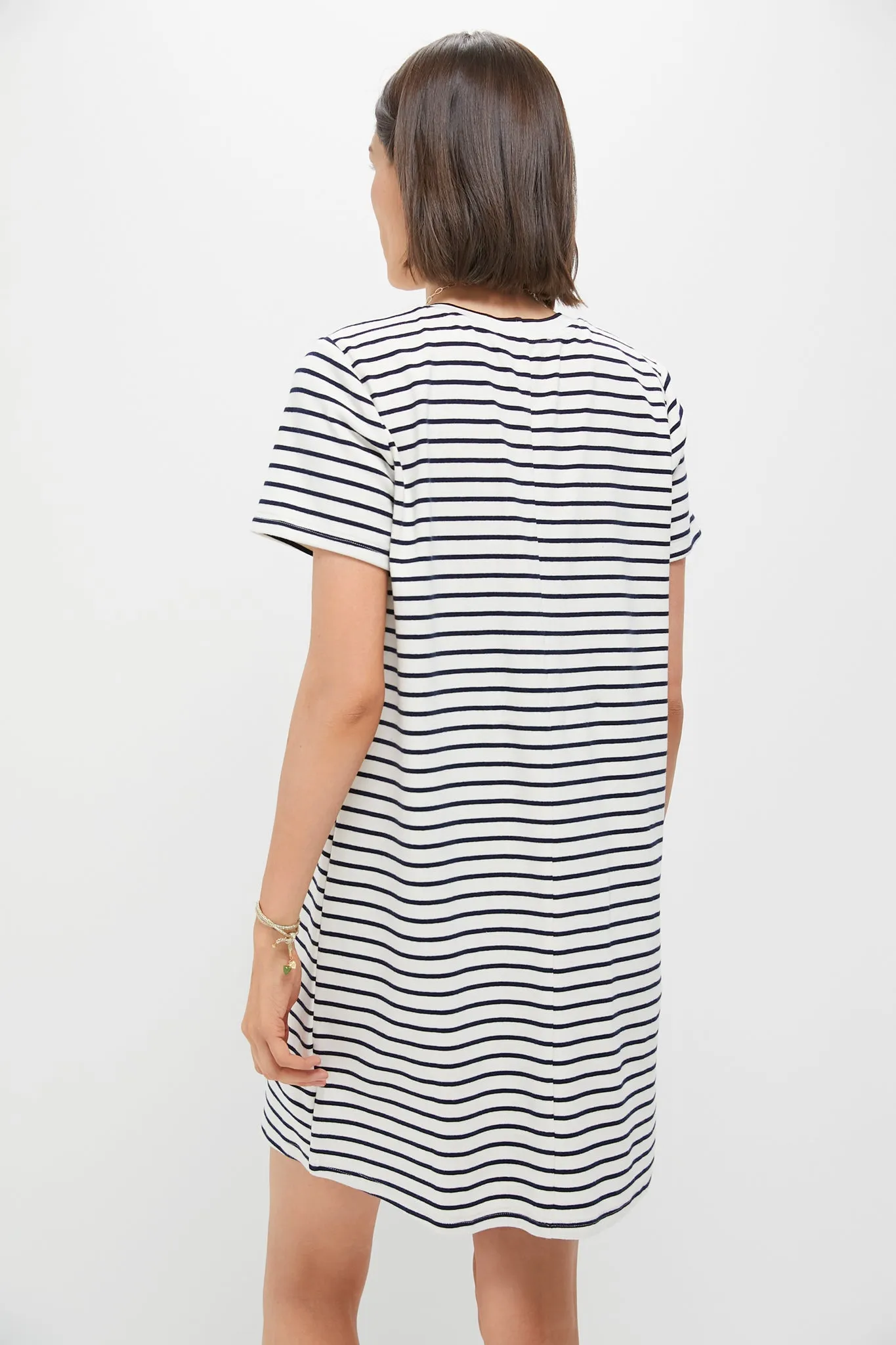 Blue Stripe Aimee Mini Dress sold by Tuckernuck product image thumbnail 4