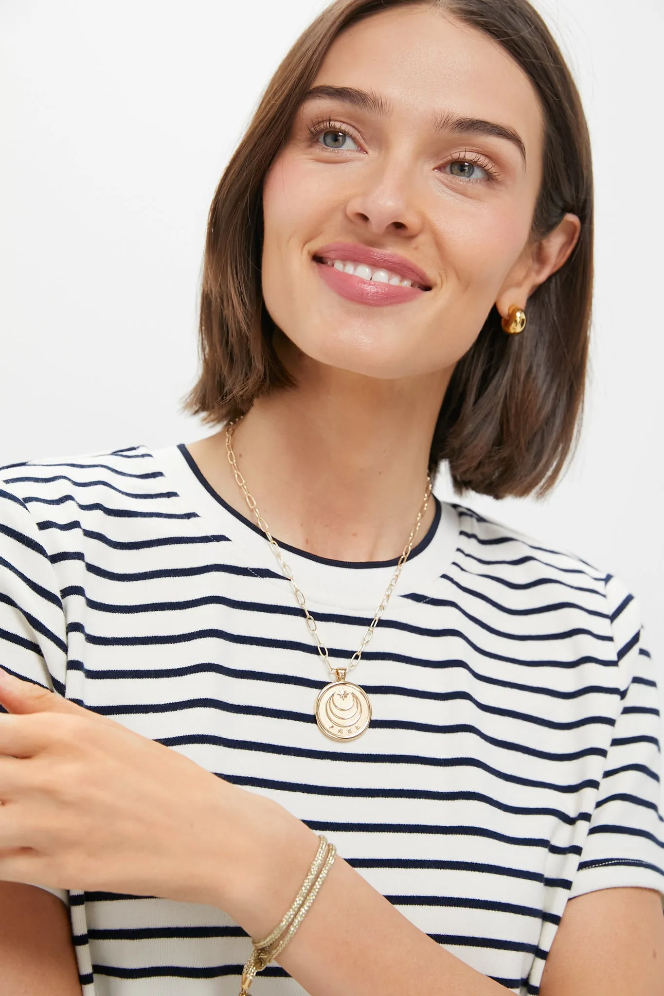 Blue Stripe Aimee Mini Dress sold by Tuckernuck product image thumbnail 5