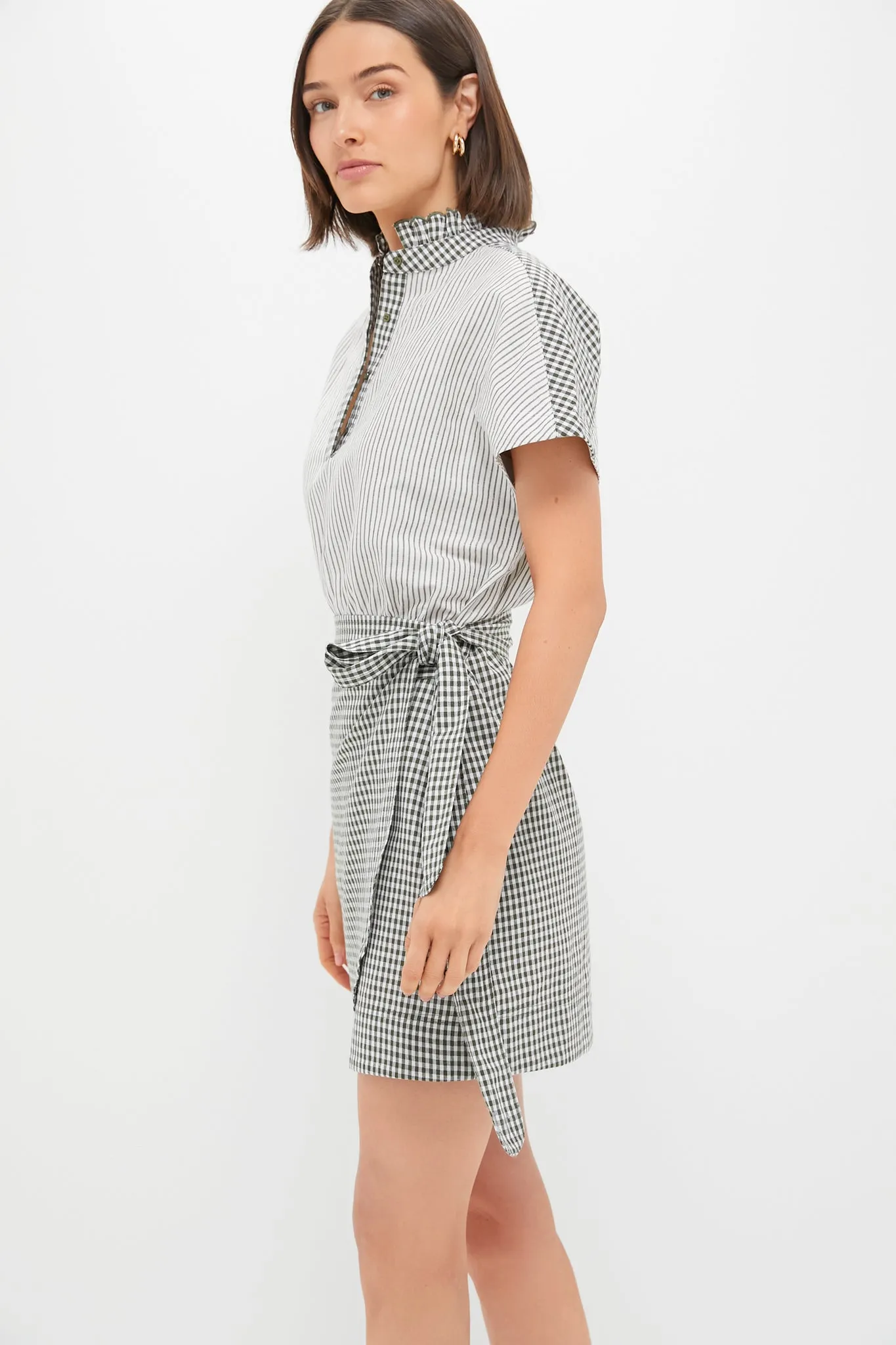 Green Gingham Frida Dress sold by Tuckernuck product image thumbnail 3