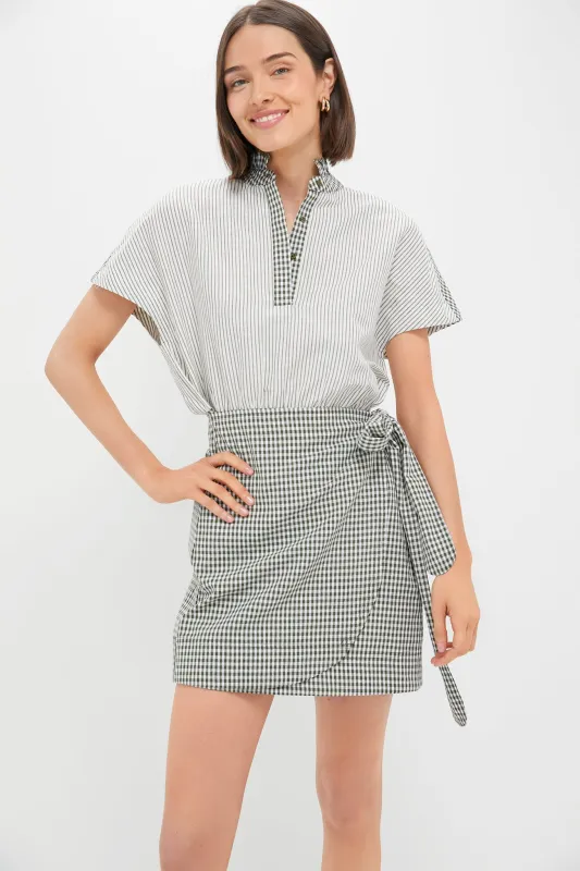 Green Gingham Frida Dress made by Pomander Place