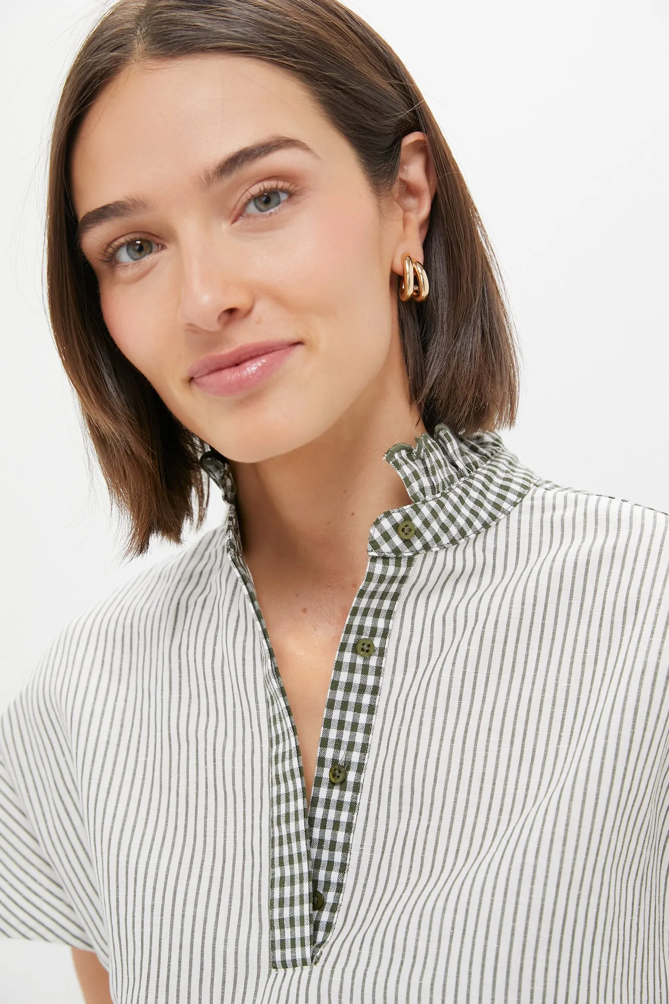 Green Gingham Frida Dress sold by Tuckernuck product image thumbnail 5