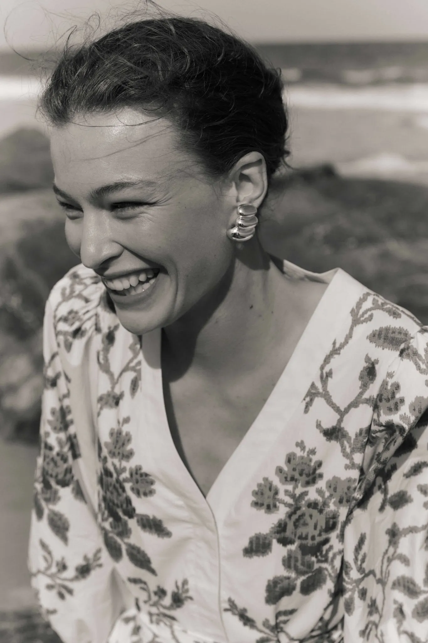 High Polish Silver Non-Stop Earrings sold by Tuckernuck product image thumbnail 2