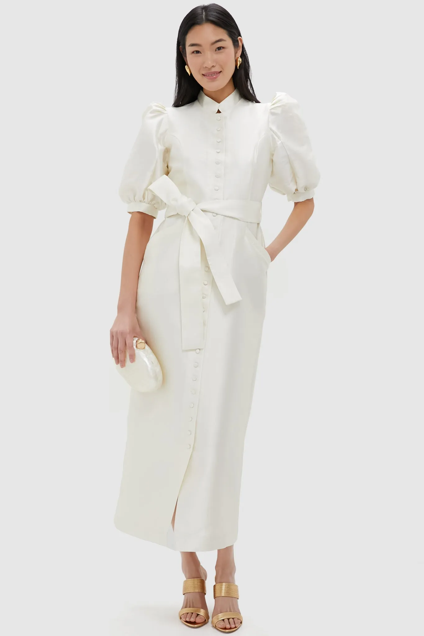 High Polish Gold Art Heart Earrings sold by Tuckernuck product image thumbnail 4