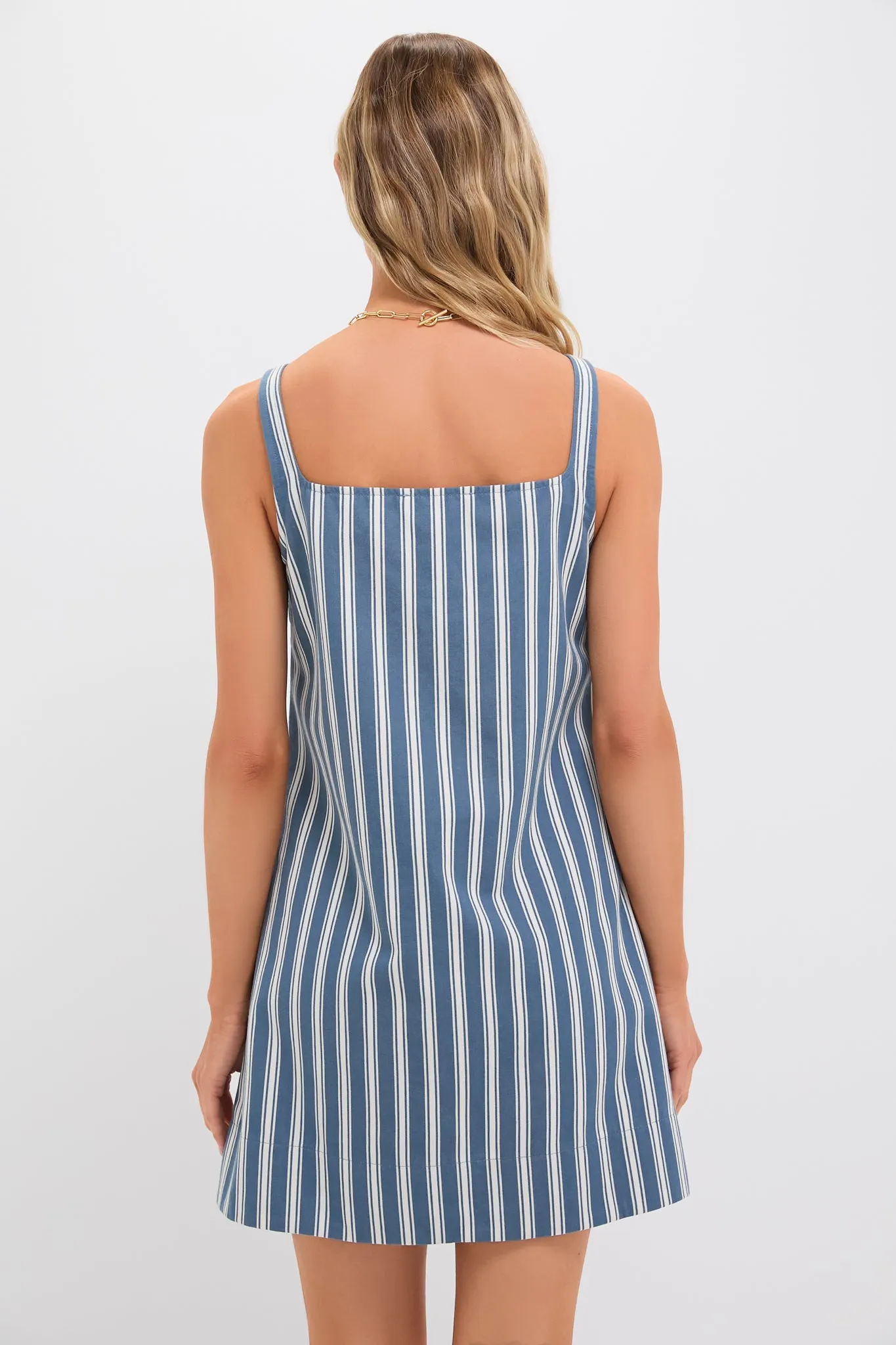Lake Blue Stripe Cassie Dress sold by Tuckernuck product image thumbnail 4