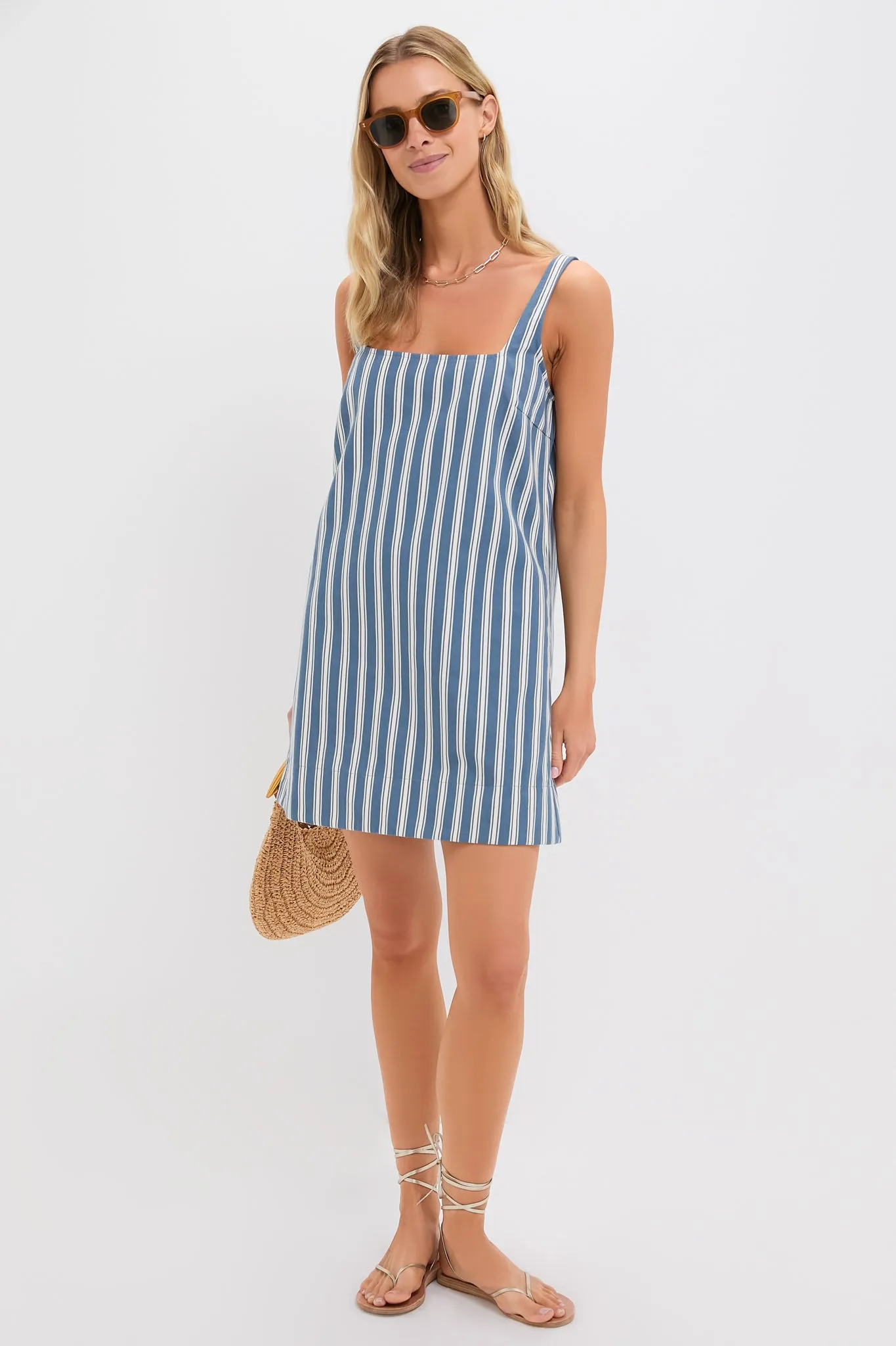 Lake Blue Stripe Cassie Dress sold by Tuckernuck product image thumbnail 2