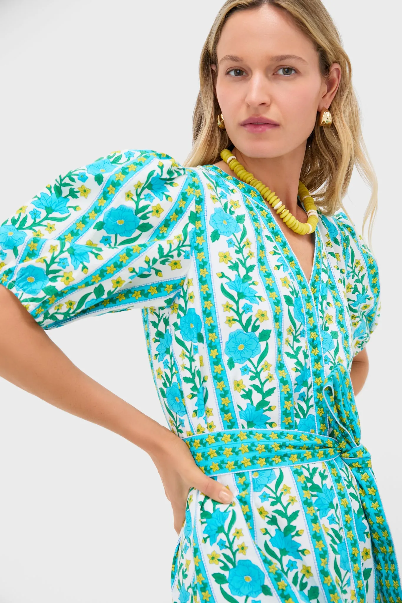 Hibiscus Border Daisy Dress sold by Tuckernuck product image thumbnail 5